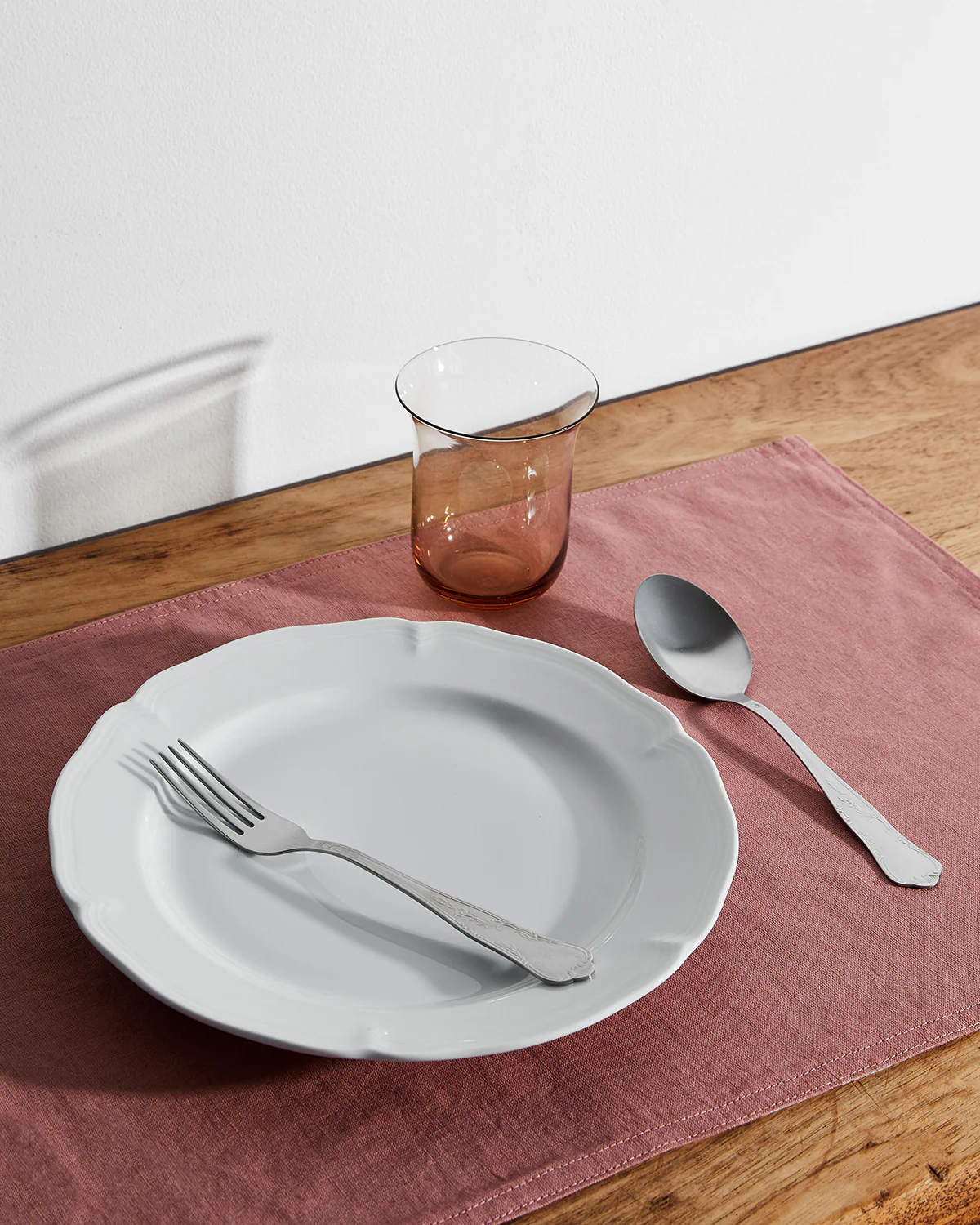 Pink Clay 100% French Flax Linen Placemats (Set of Four)