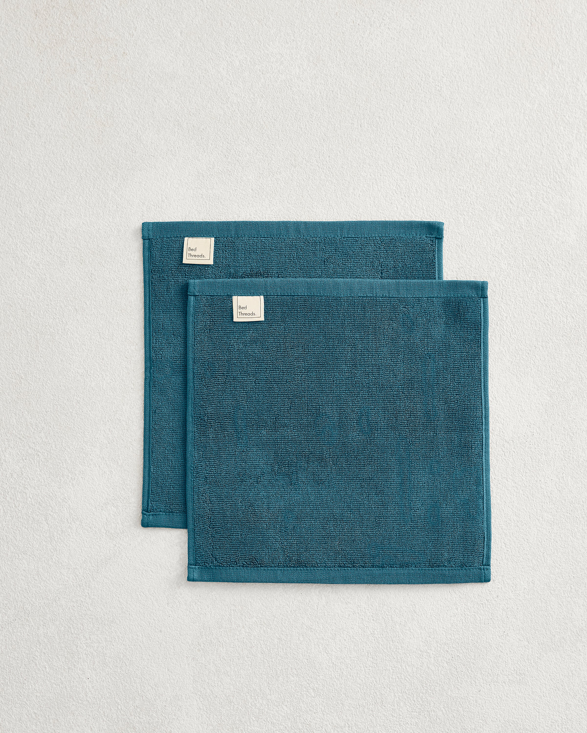 Aegean 100% Cotton Terry Face Washers (Set of Two) - Image 2