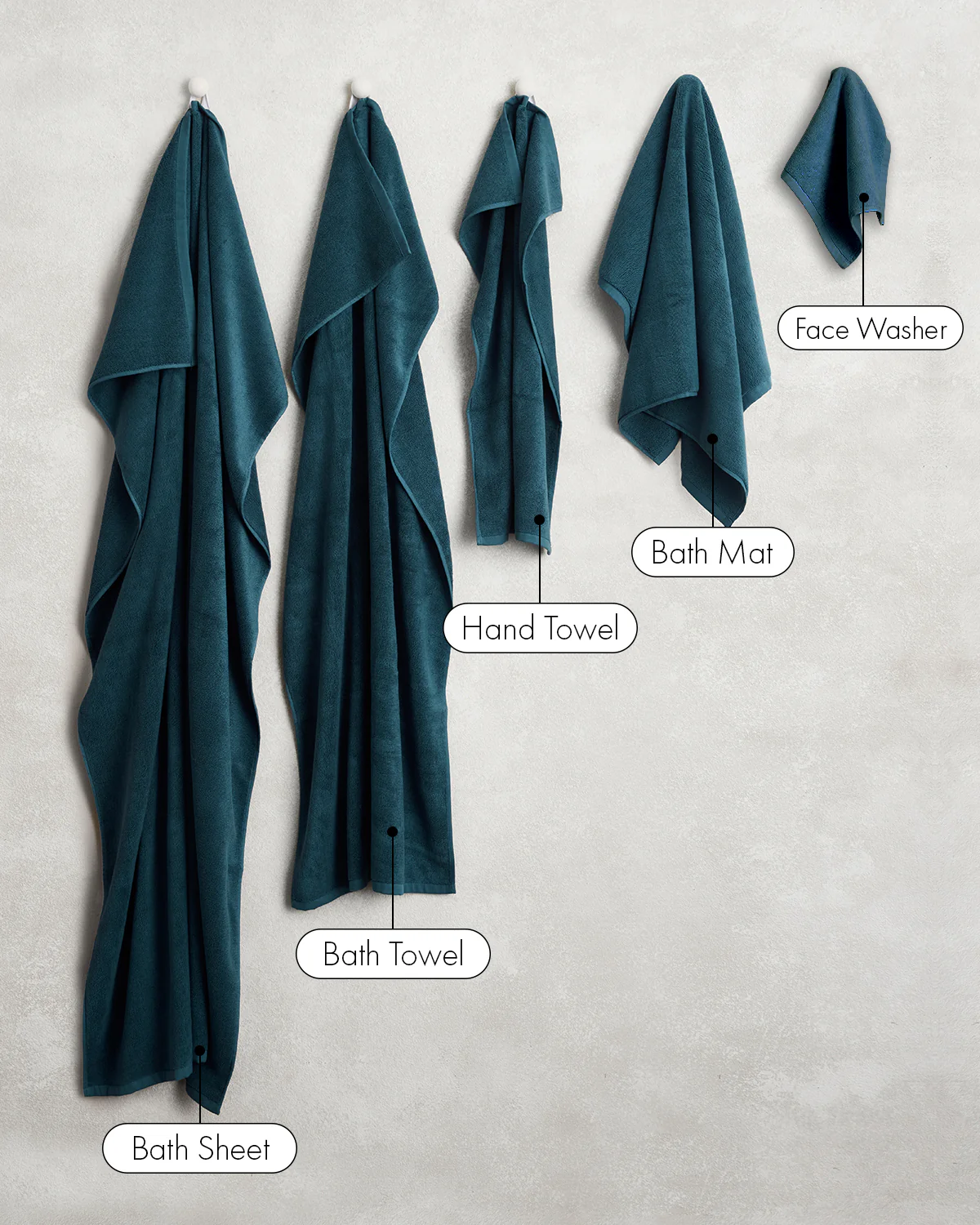 Aegean 100% Cotton Terry Face Washers (Set of Two) - Image 7