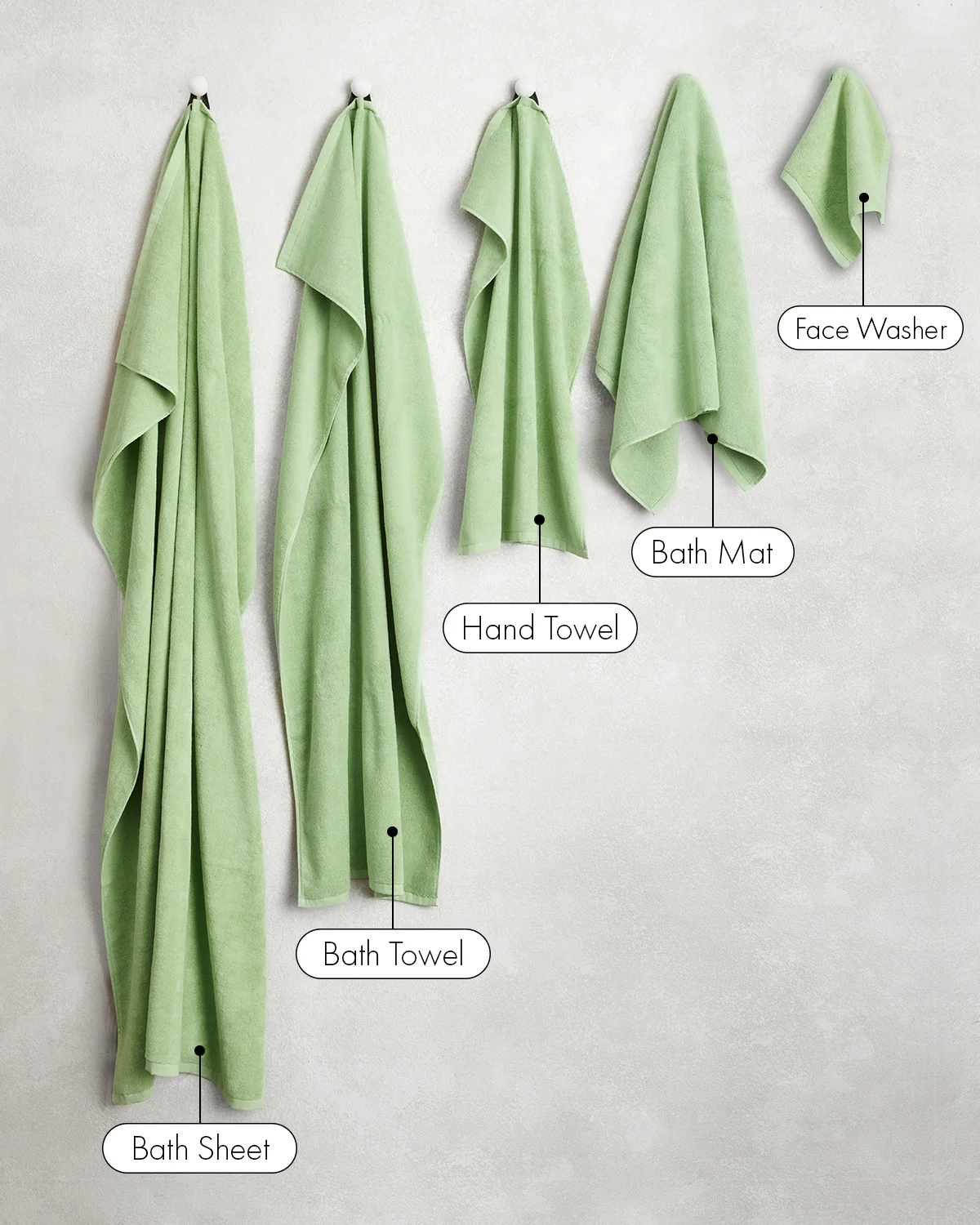 Apple 100% Cotton Terry Face Washers (Set of Two) - Image 7