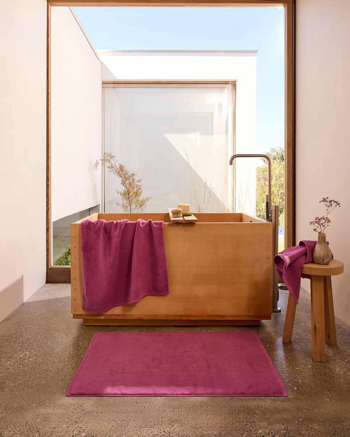 Berry 100% Cotton Terry Bath Towels & Face Washers Bundle - Image 2