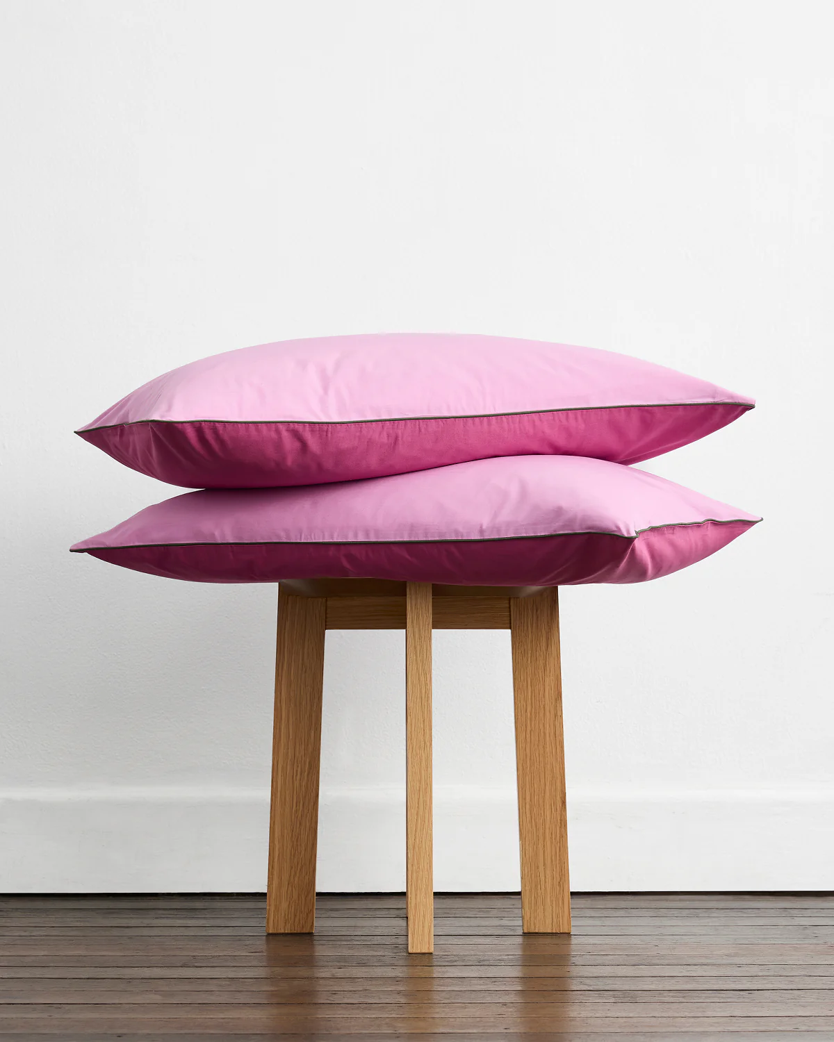 Berry, Bubblegum & Moss Piped 100% Organic Cotton Duvet Cover Set - Image 6