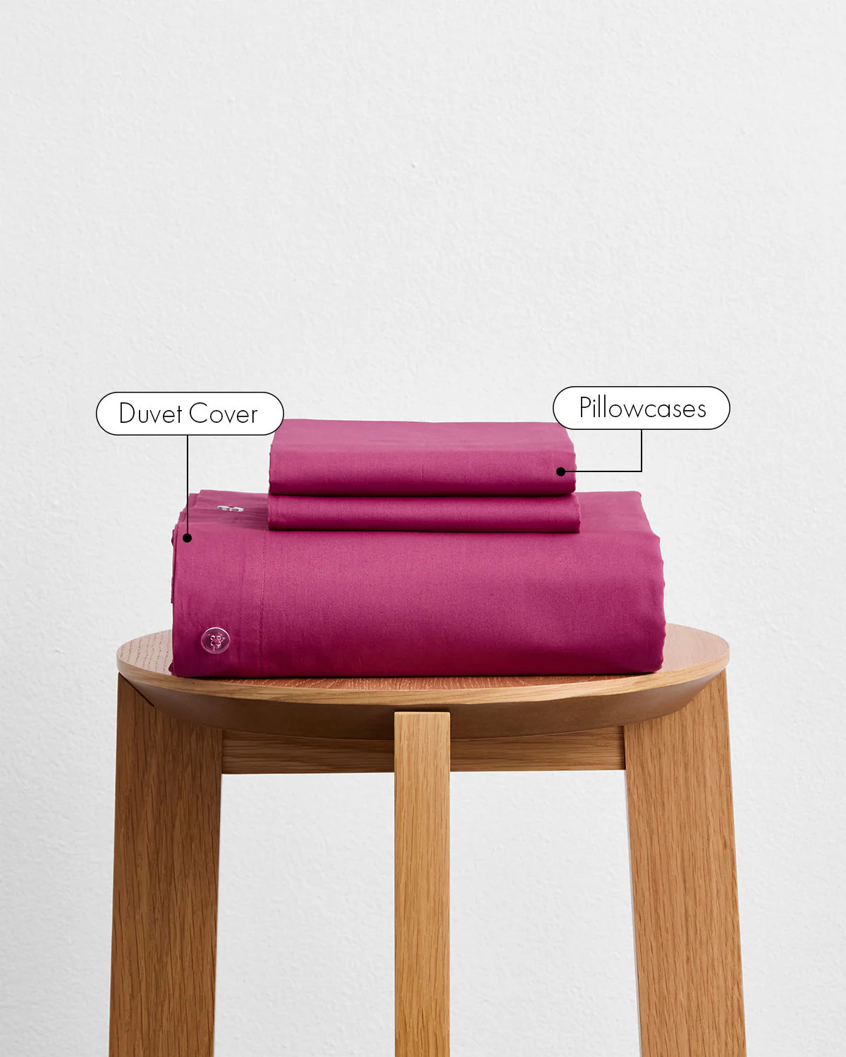 Berry 100% Organic Cotton Duvet Cover Set - Image 2
