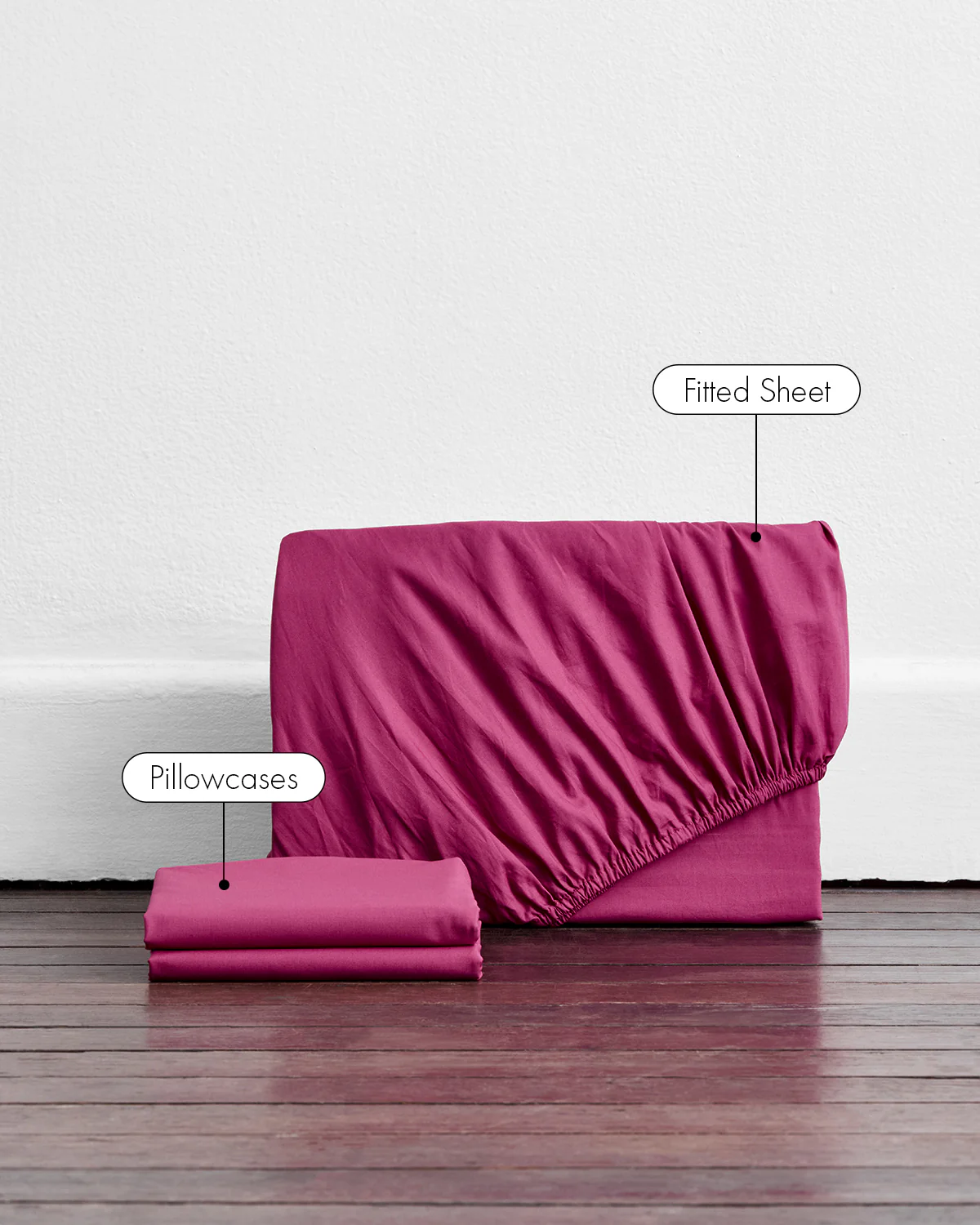 Berry 100% Organic Cotton Fitted Sheet Set - Image 2
