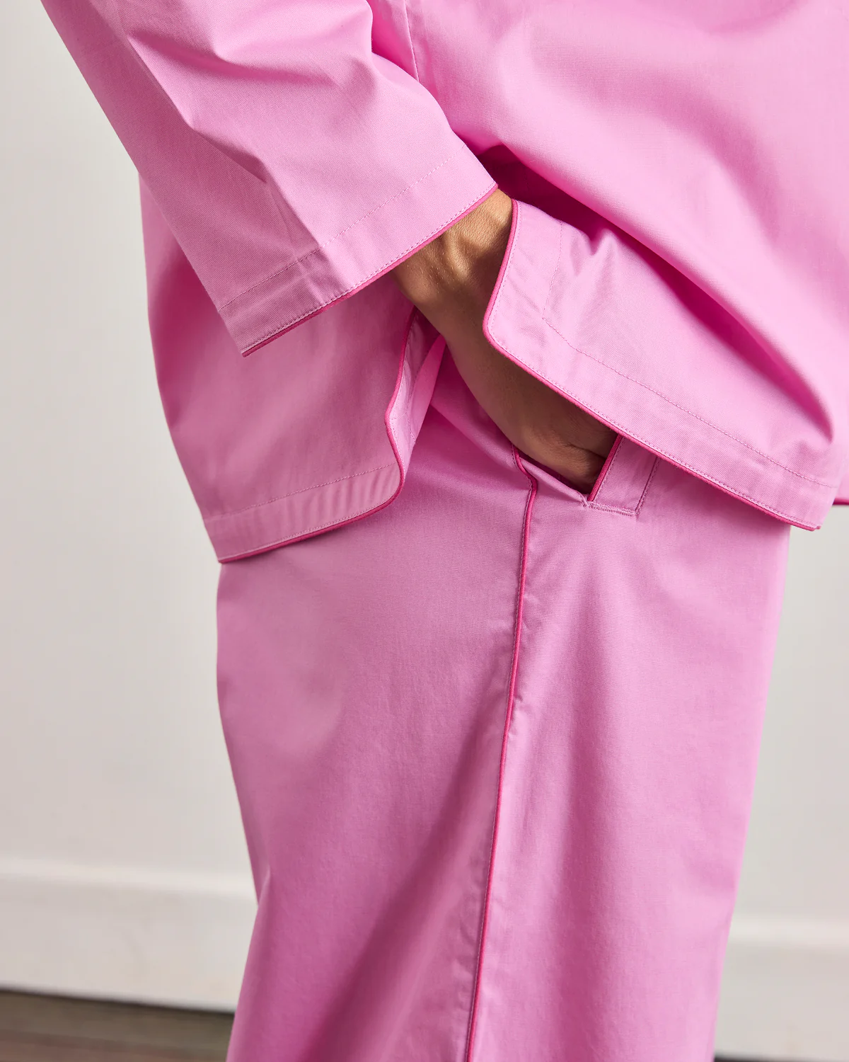 Bubblegum & Berry Piped Long Sleep Set - Image 3