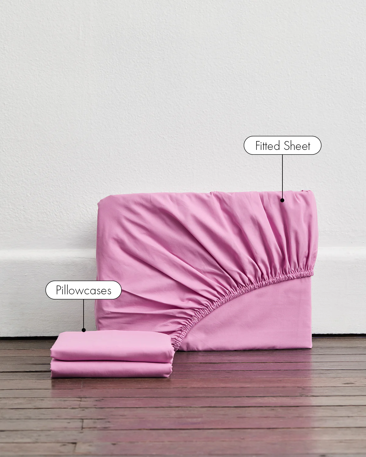 Bubblegum 100% Organic Cotton Fitted Sheet Set - Image 2