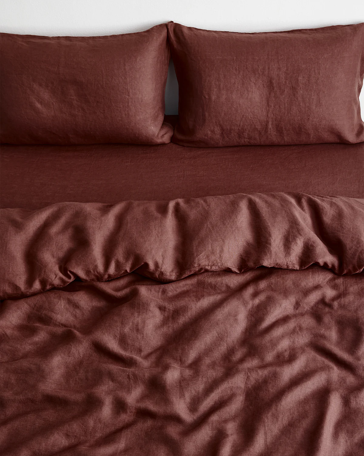 Cacao 100% French Flax Linen Pillowcases (Set of Two) - Image 2