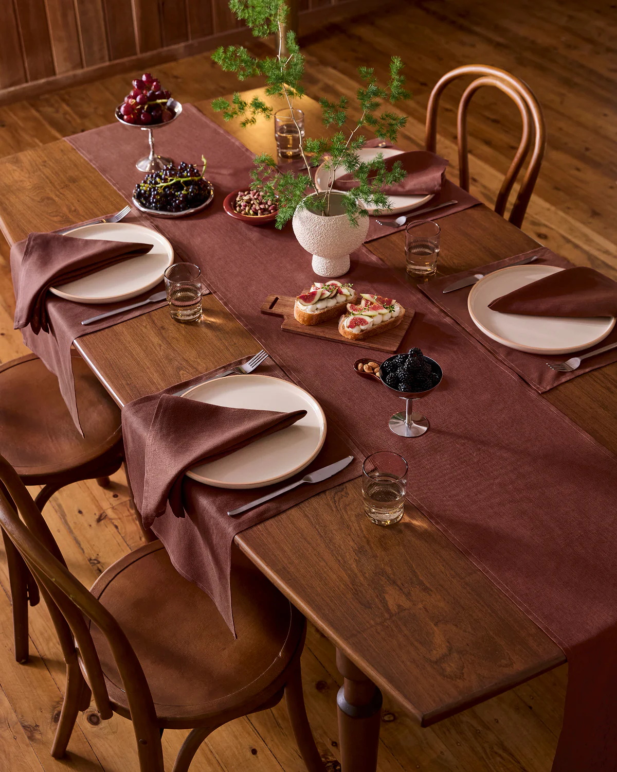 Cacao 100% French Flax Linen Placemats (Set of Four) - Image 2