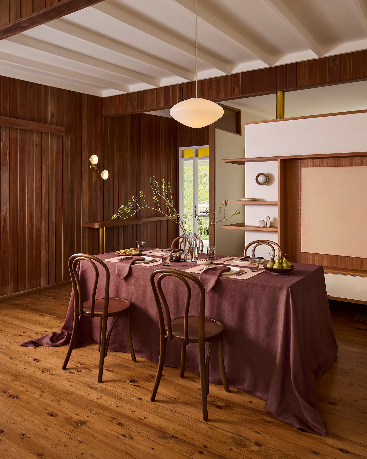 Cacao 100% French Flax Linen Tablecloth - Image 2
