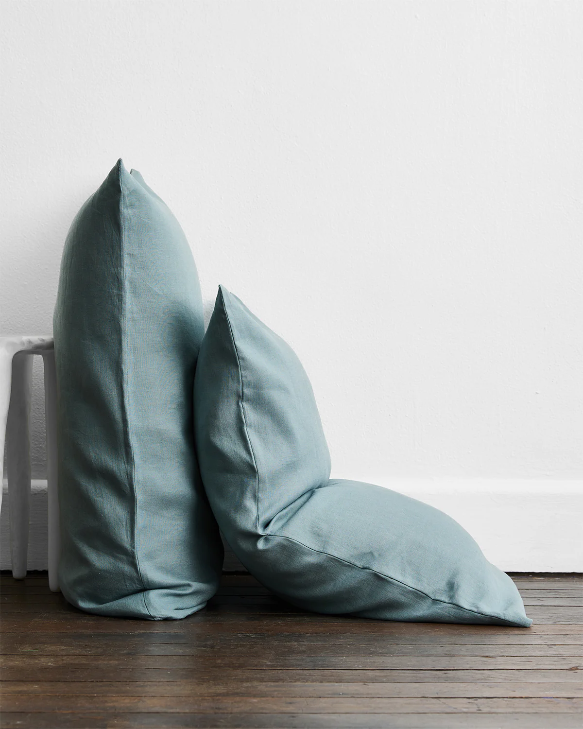Coast, Lagoon & White 100% French Flax Linen Bedding Bundle - Image 5