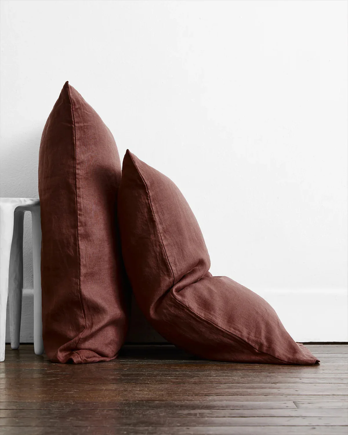 Cacao & Crème 100% French Flax Linen Bedding Bundle - Image 6