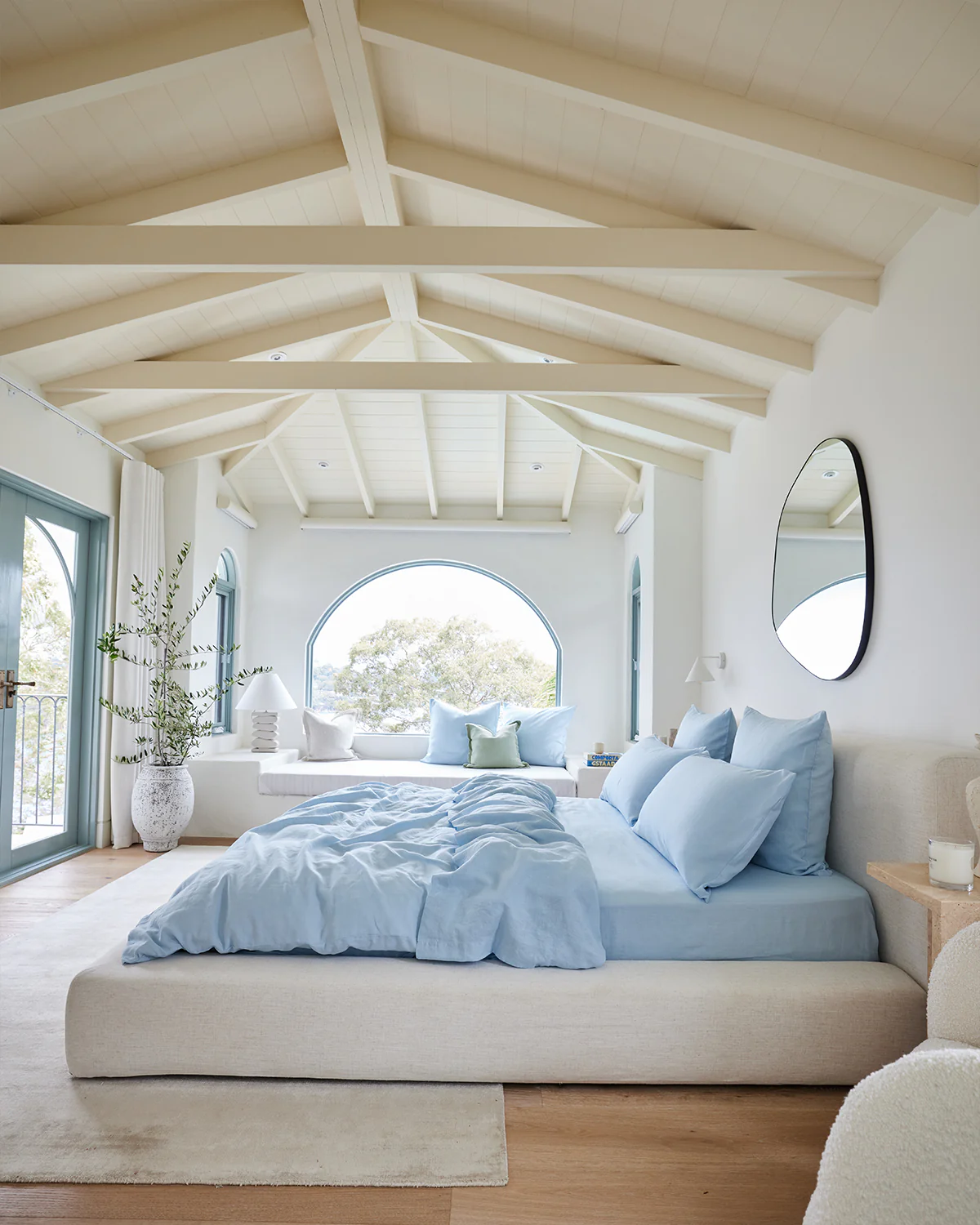Coast 100% French Flax Linen Fitted Sheet - Image 4
