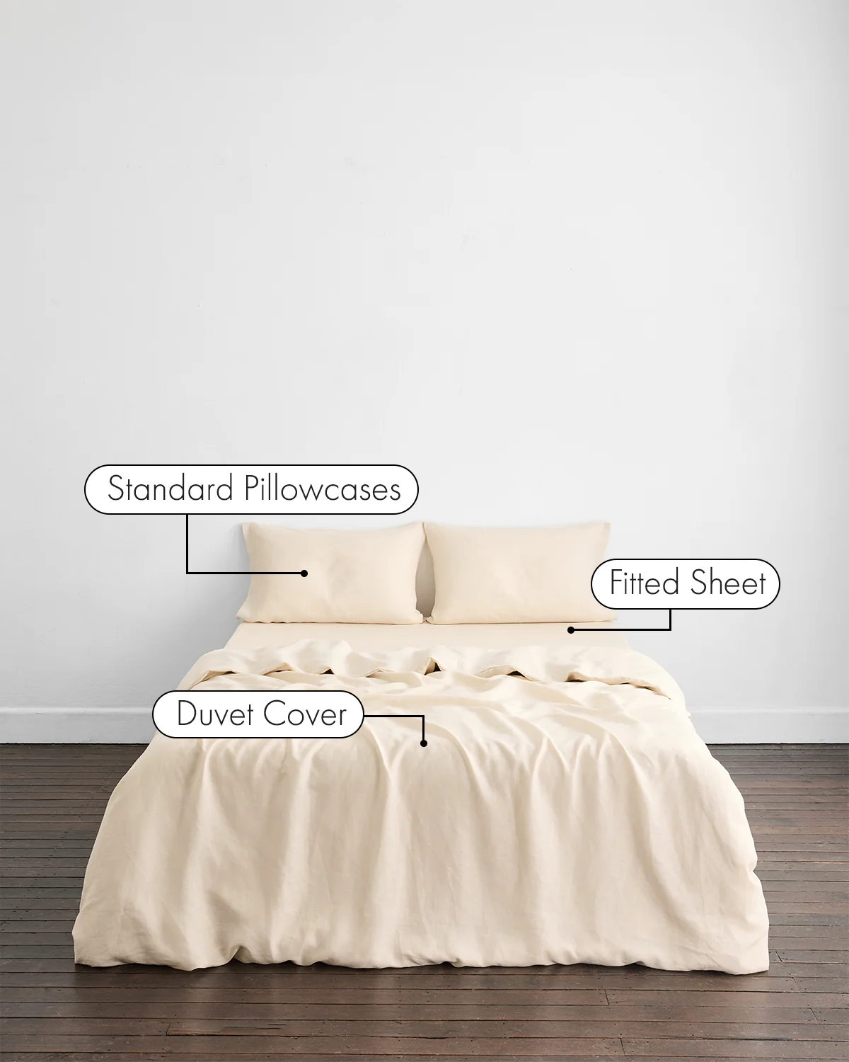 Crème 100% French Flax Linen Bedding Set - Image 2
