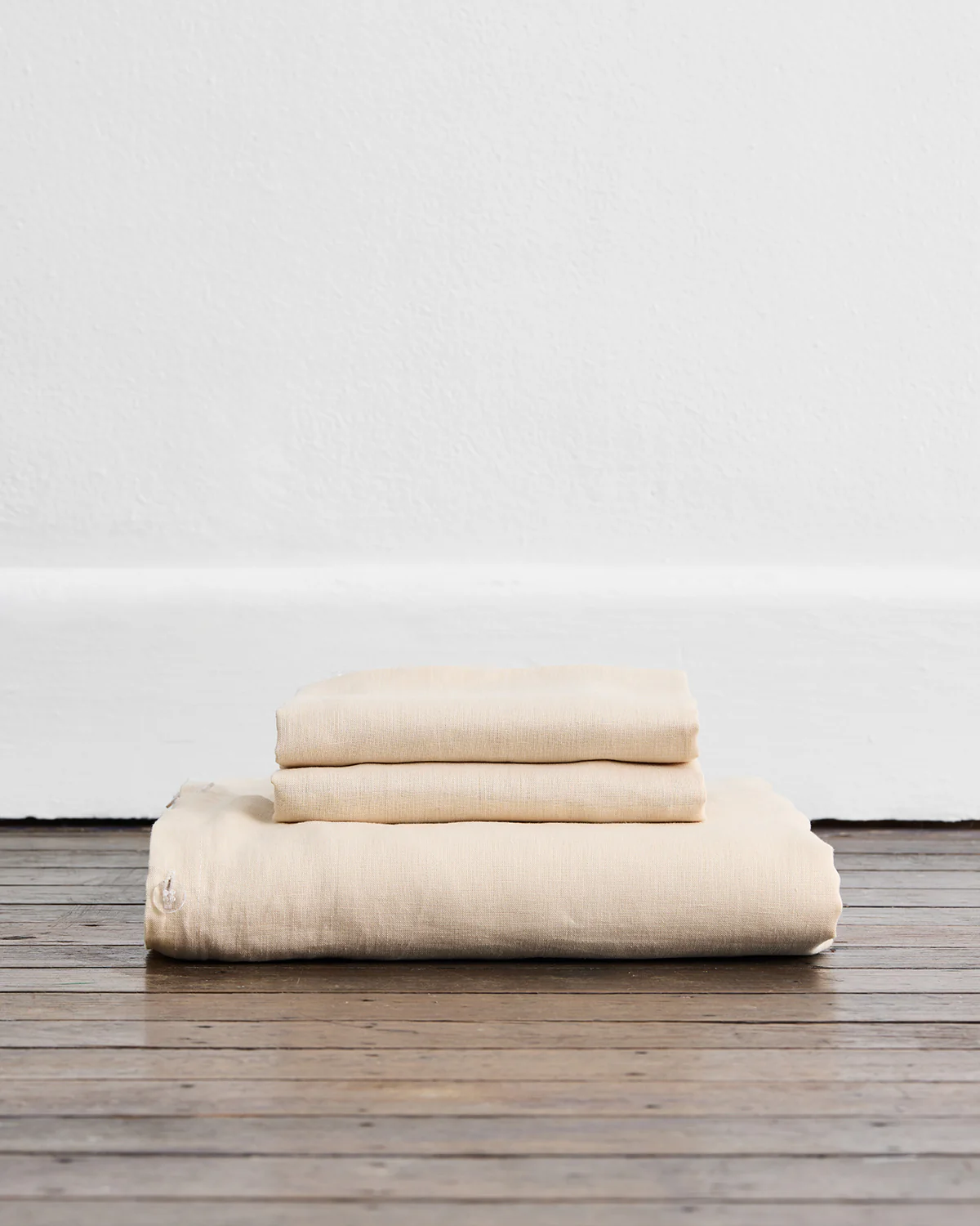 Crème 100% French Flax Linen Duvet Cover Set