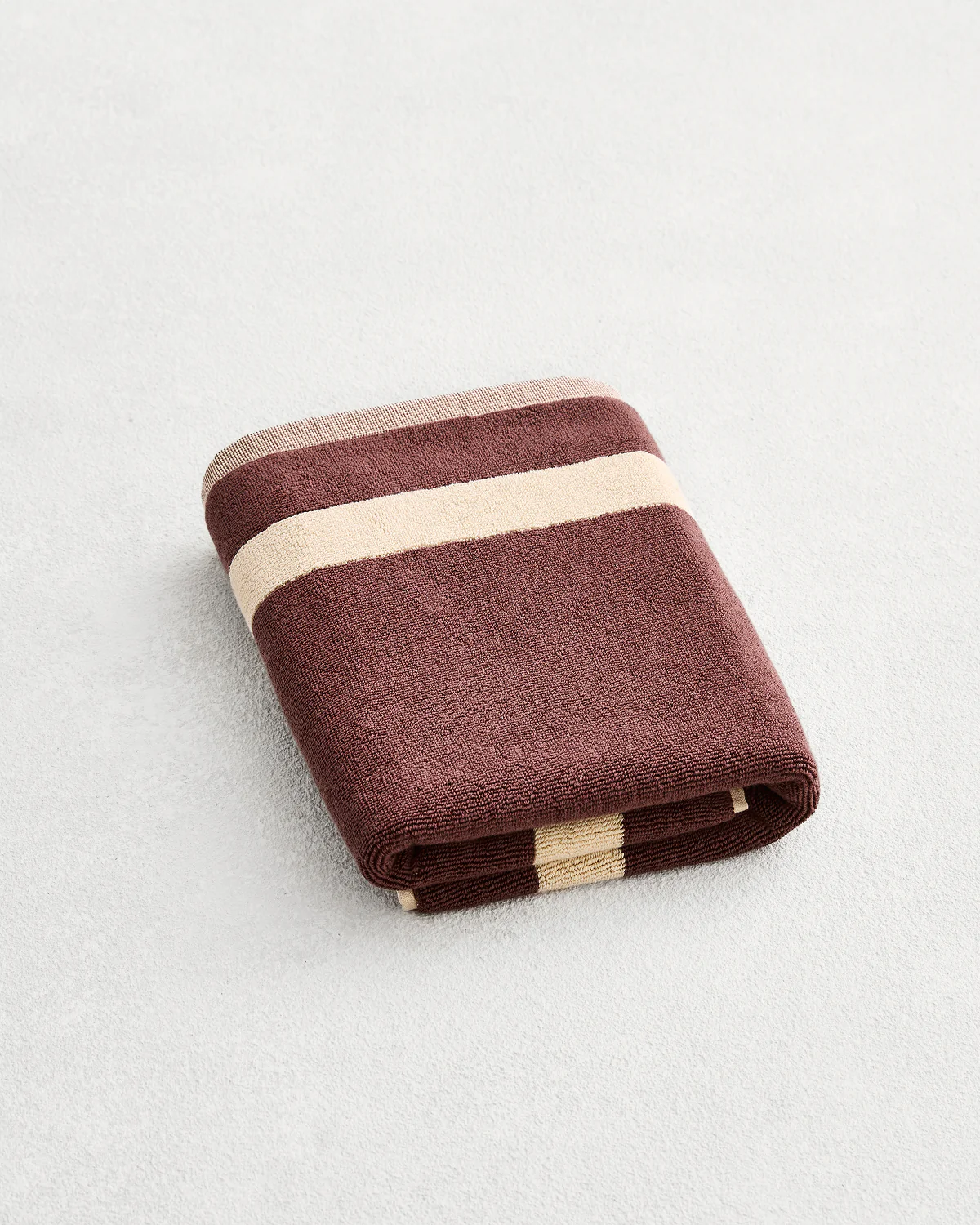 Crème & Cacao Two-Toned 100% Cotton Terry Bath Mat - Image 6