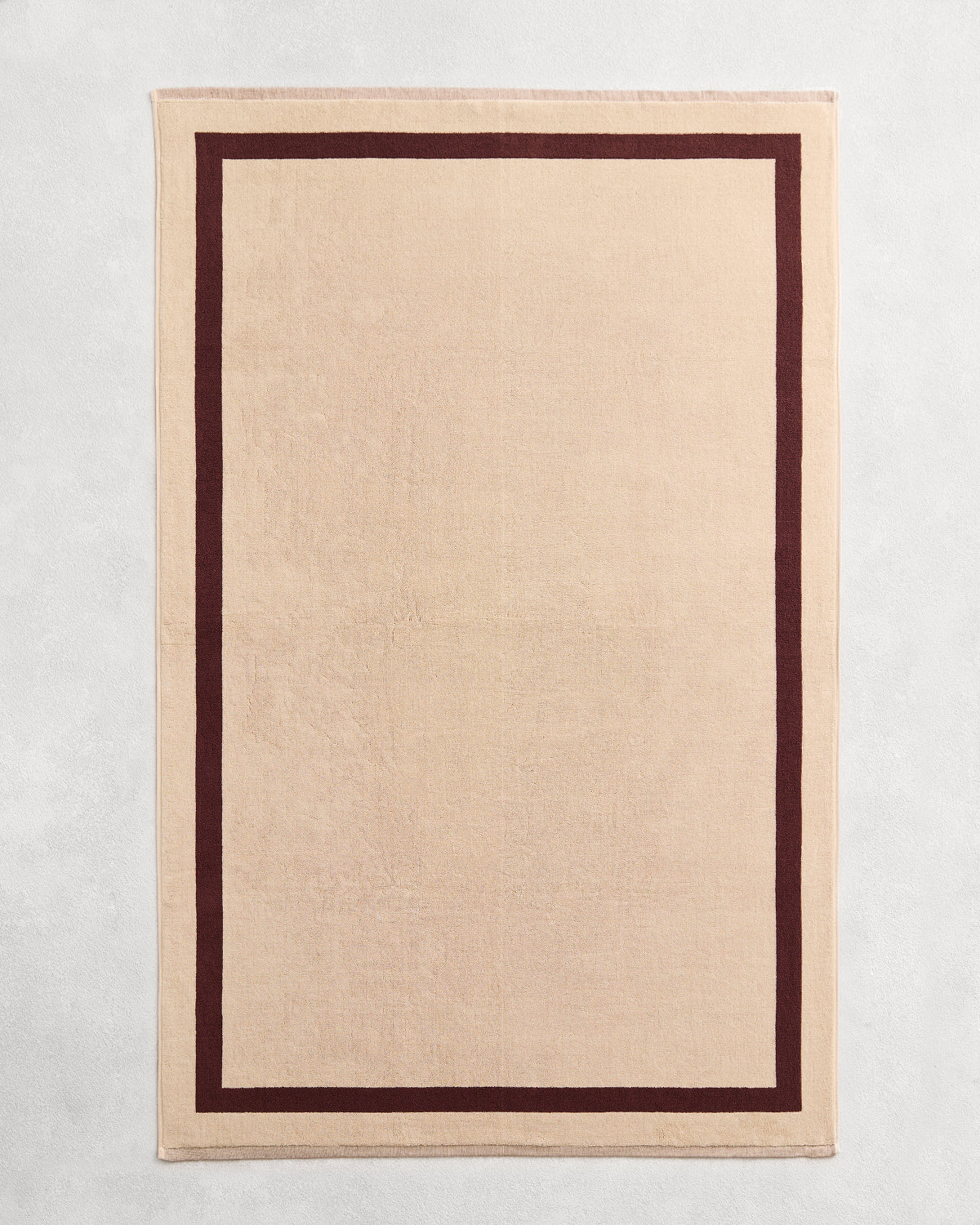 Crème & Cacao Two-Toned 100% Cotton Terry Bath Sheets (Set of Two) - Image 4