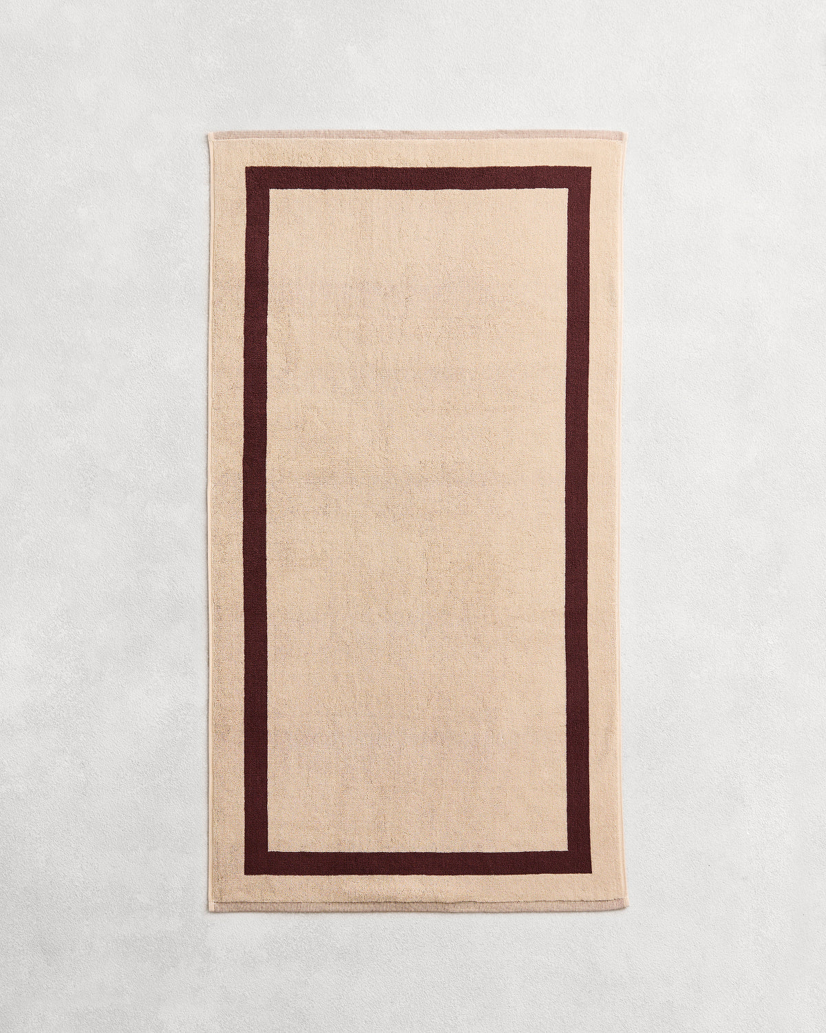 Crème & Cacao Two-Toned 100% Cotton Terry Bath Towels (Set of Two) - Image 5