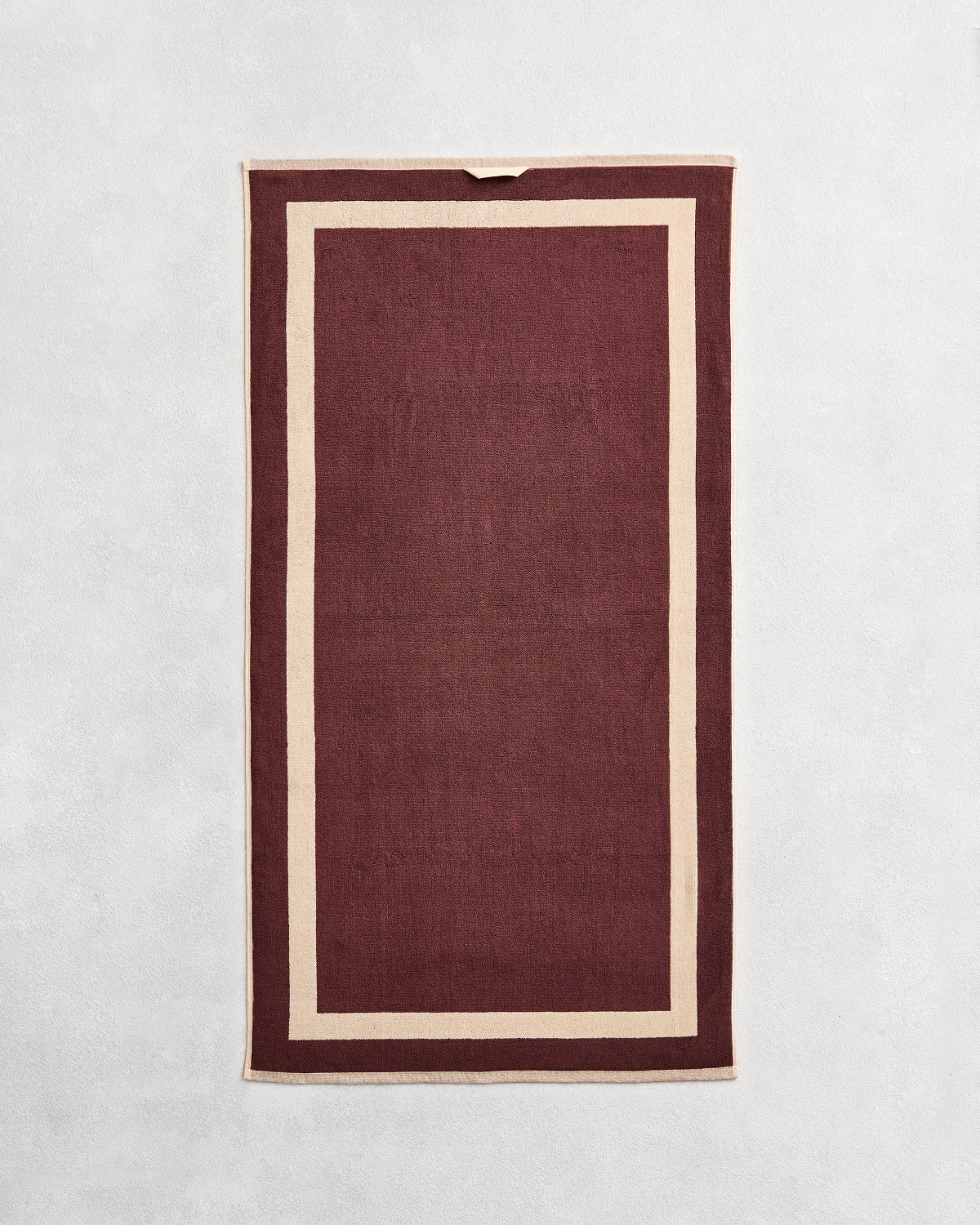 Crème & Cacao Two-Toned 100% Cotton Terry Bath Towels (Set of Two) - Image 6