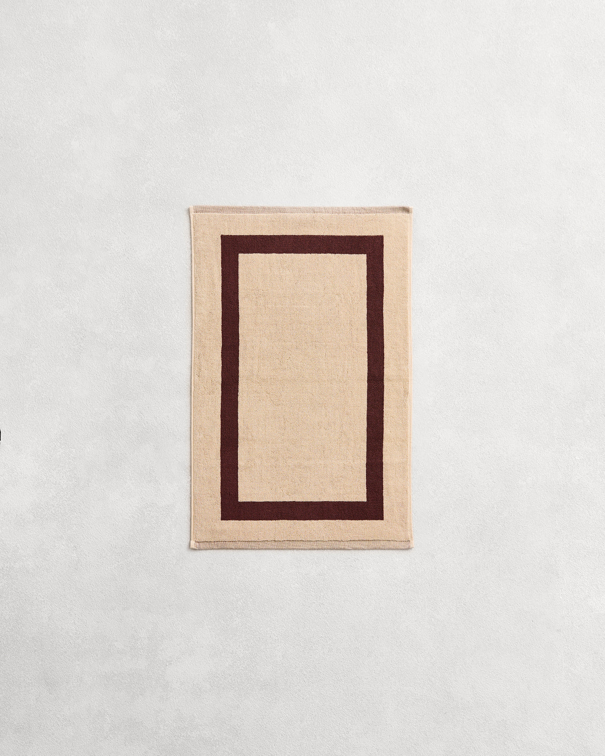 Crème & Cacao Two-Toned 100% Cotton Terry Hand Towels (Set of Two) - Image 5