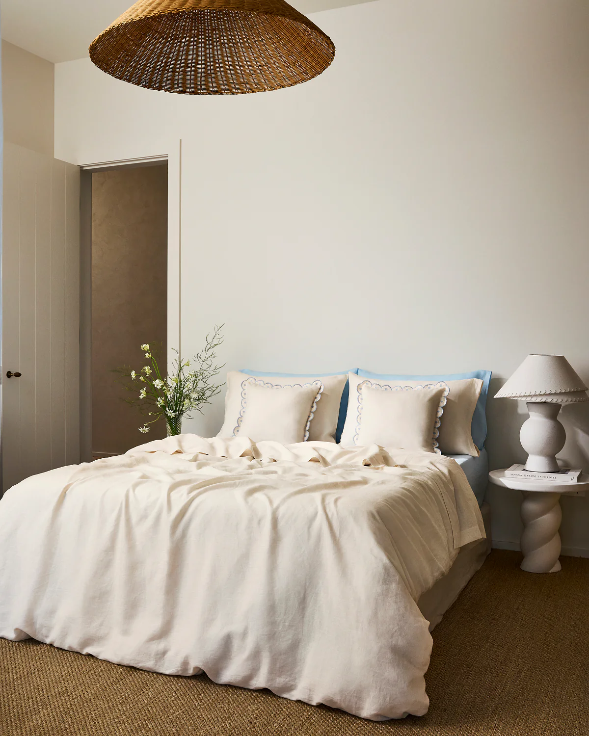 Crème 100% French Flax Linen Duvet Cover Set - Image 5