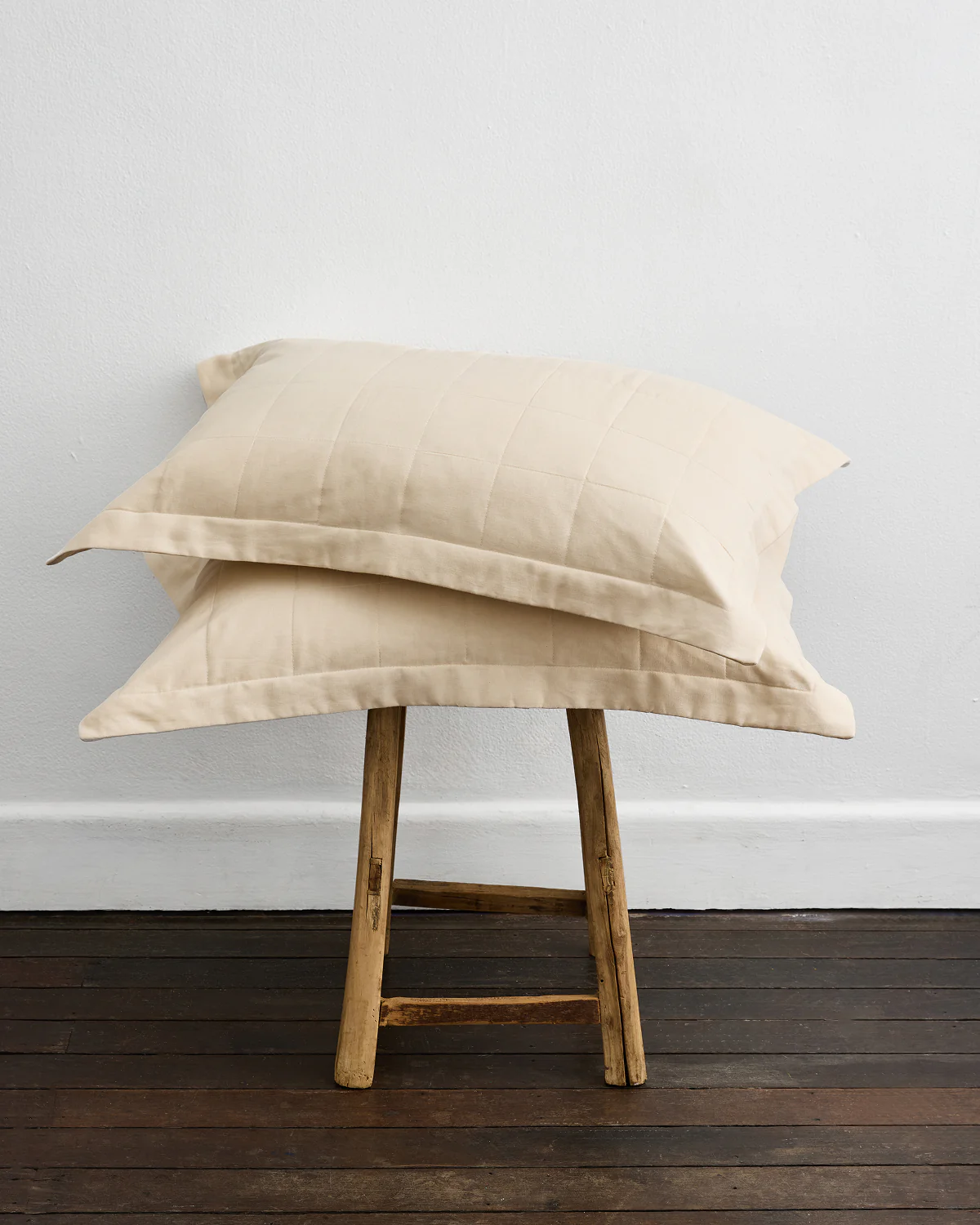 Crème Quilted Pillowcases (Set of Two)