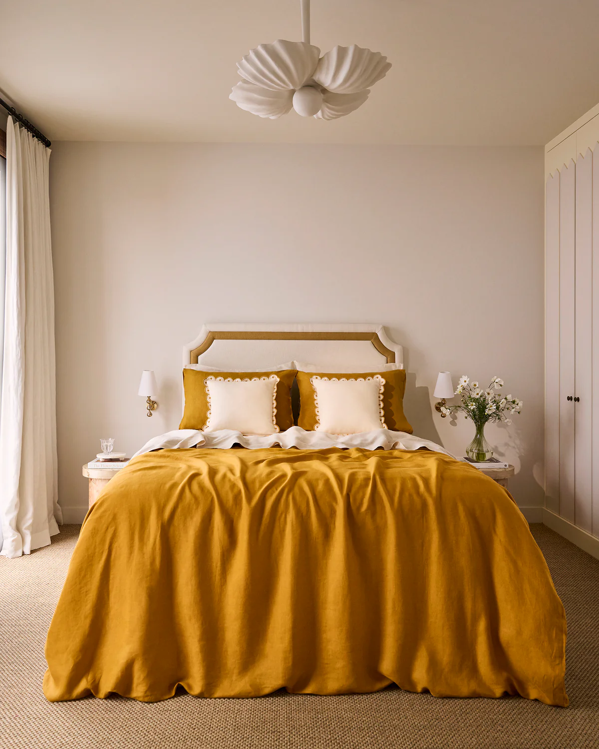 Turmeric 100% French Flax Linen Duvet Cover - Image 6