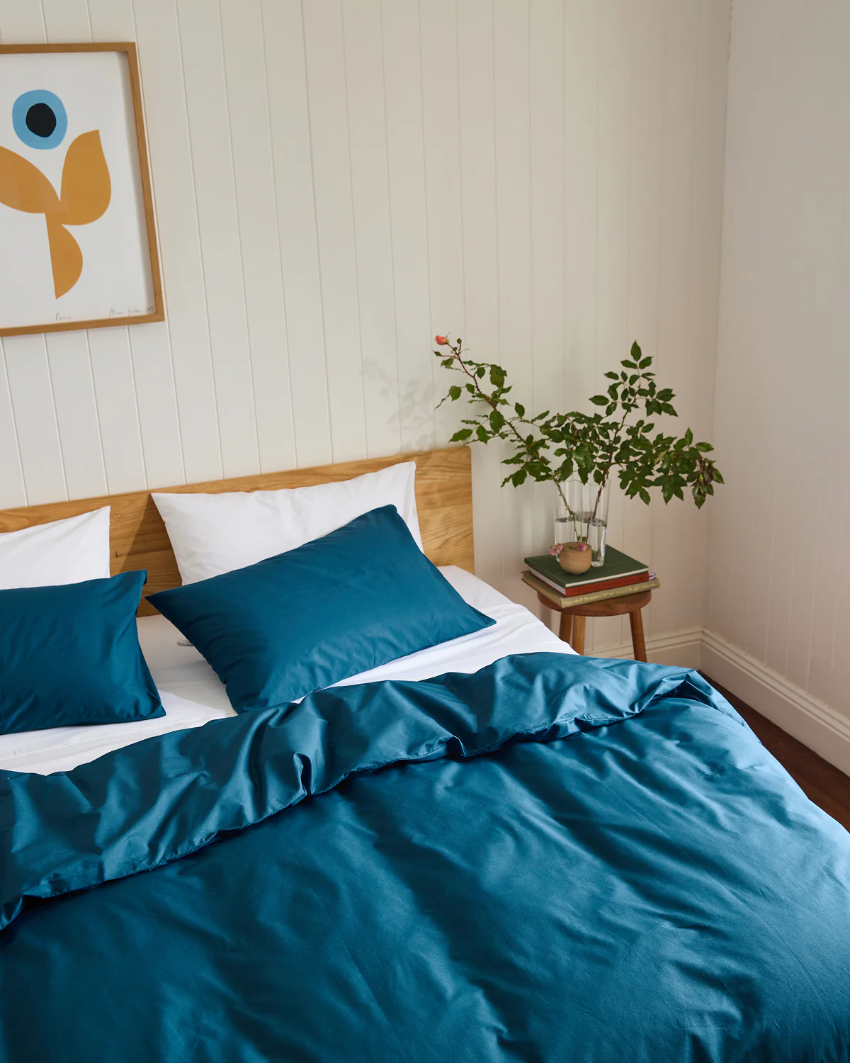 Crisp White 100% Organic Cotton Flat Sheet - Image 7