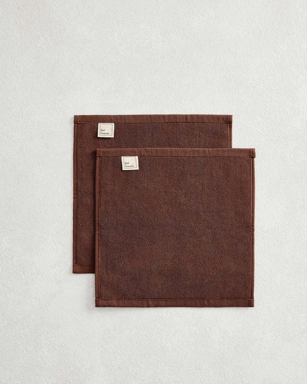 Espresso 100% Cotton Terry Face Washers (Set of Two) - Image 2