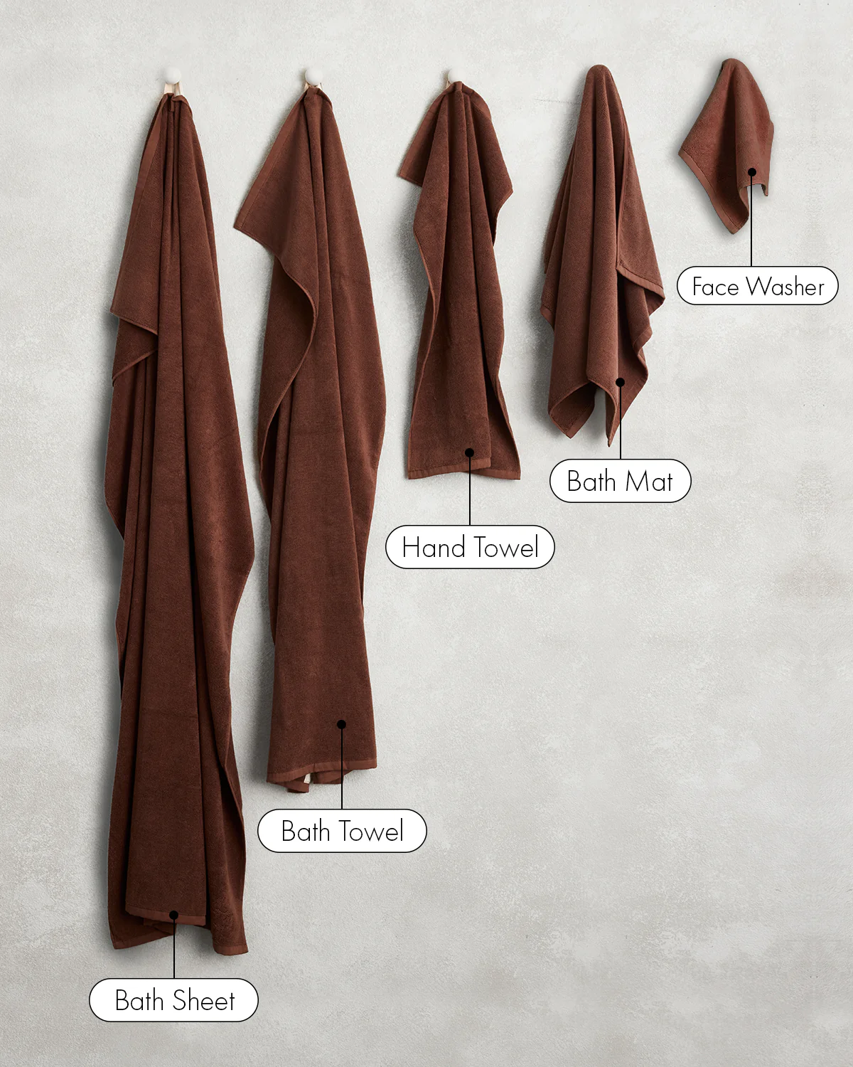 Espresso 100% Cotton Terry Bath Sheet Bundle - Image 4