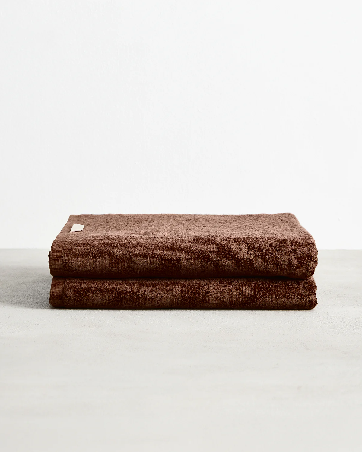 Espresso 100% Cotton Terry Bath Sheets (Set of Two)