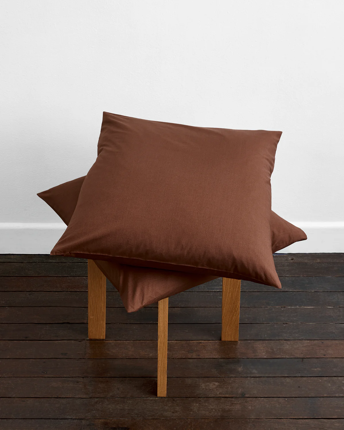 Espresso 100% Organic Cotton European Pillowcases (Set of Two)