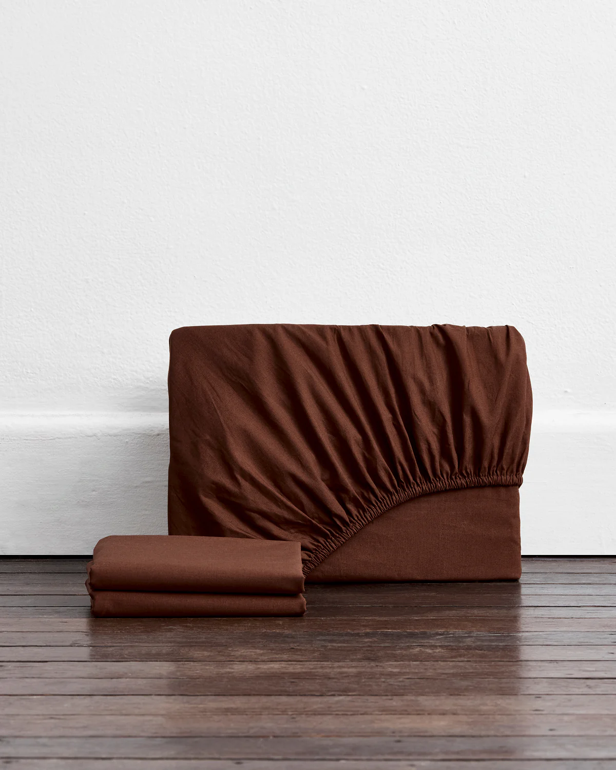 Espresso 100% Organic Cotton Fitted Sheet Set
