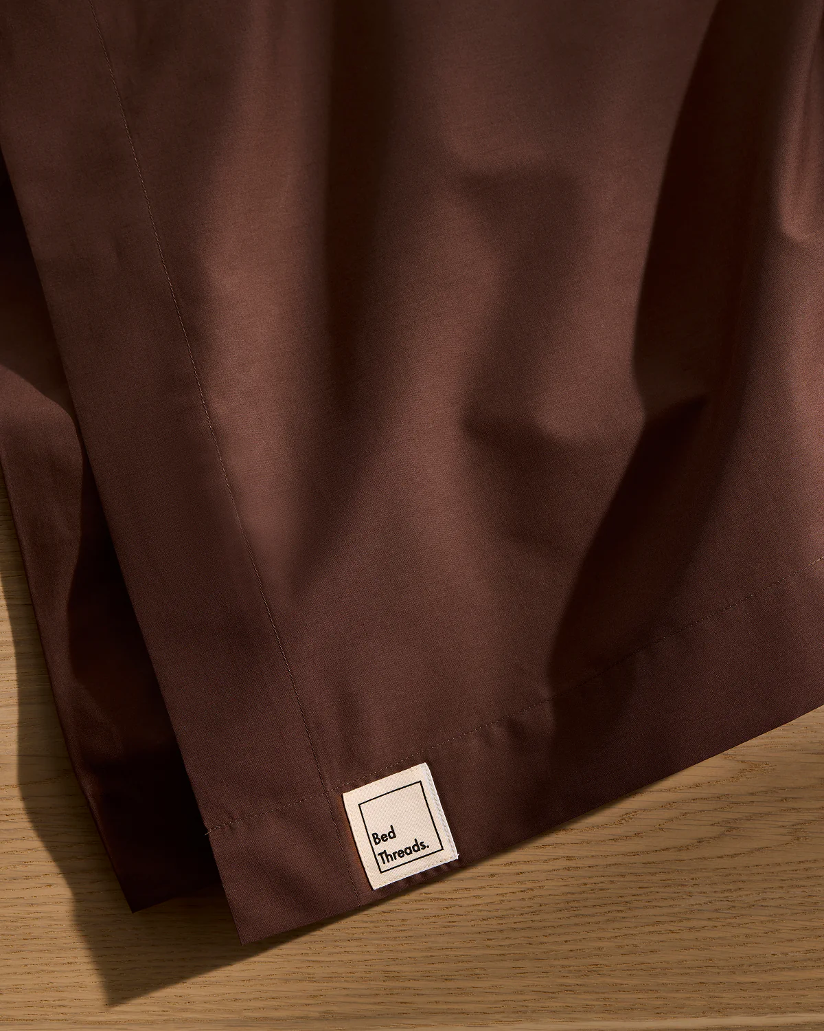 Espresso 100% Organic Cotton Flat Sheet - Image 2
