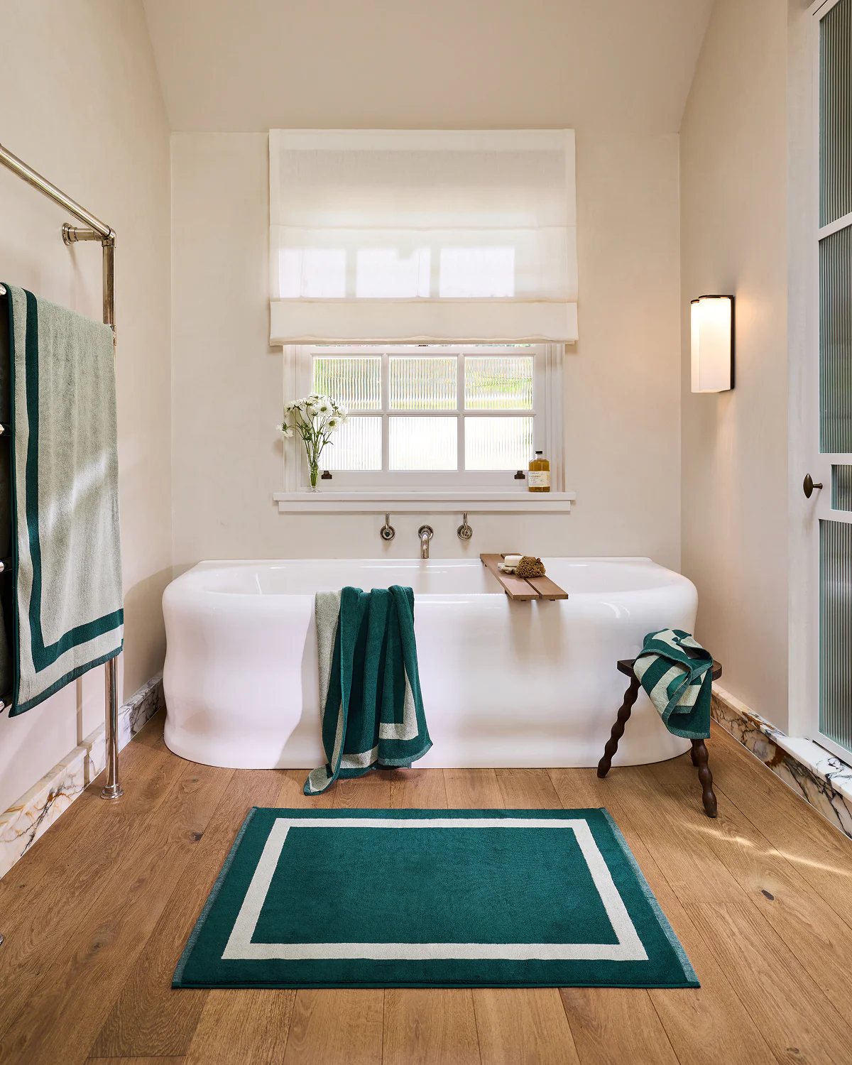Forest & Sage Two-Toned 100% Cotton Terry Bath Sheet Bundle - Image 2