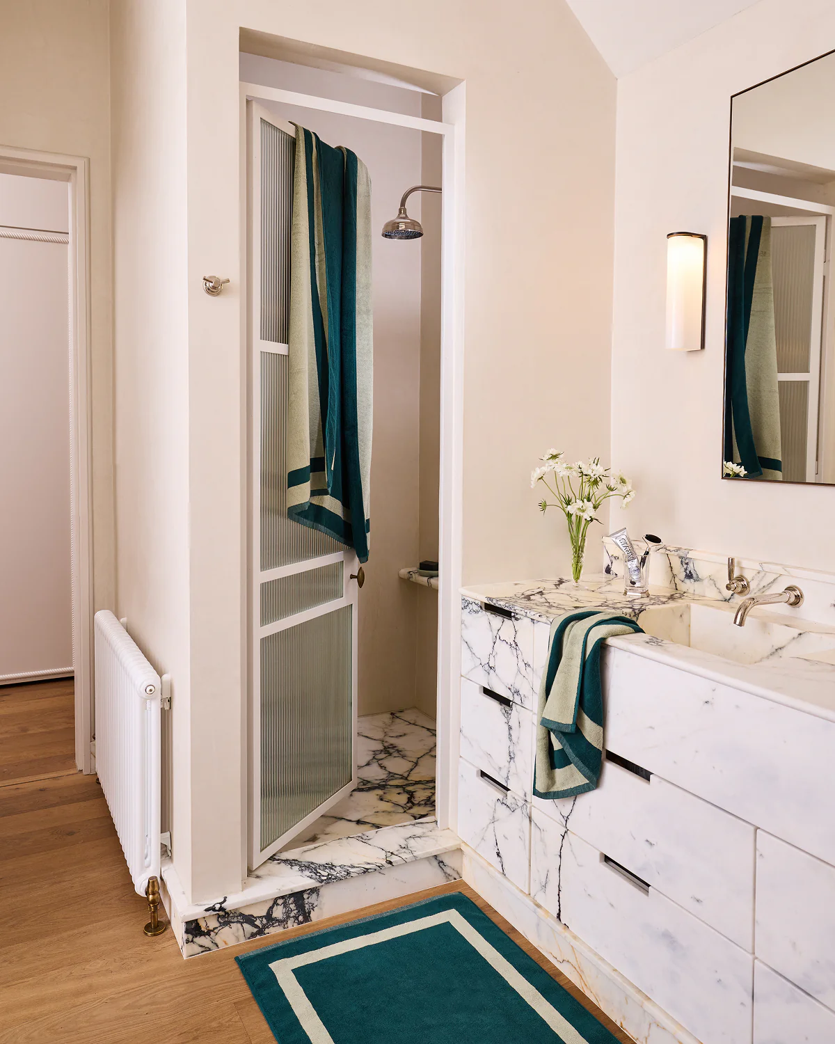 Forest & Sage Two-Toned 100% Cotton Terry Bath Towels (Set of Two) - Image 2