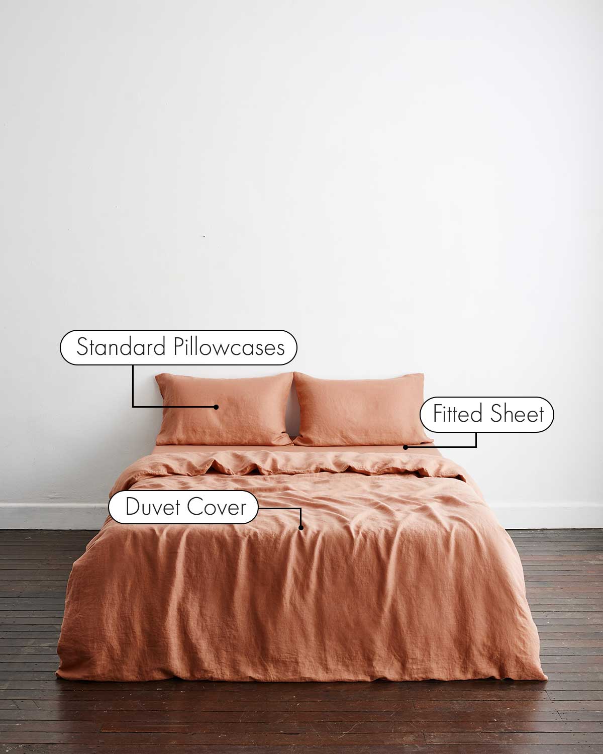 Hazelnut 100% French Flax Linen Bedding Set - Image 2