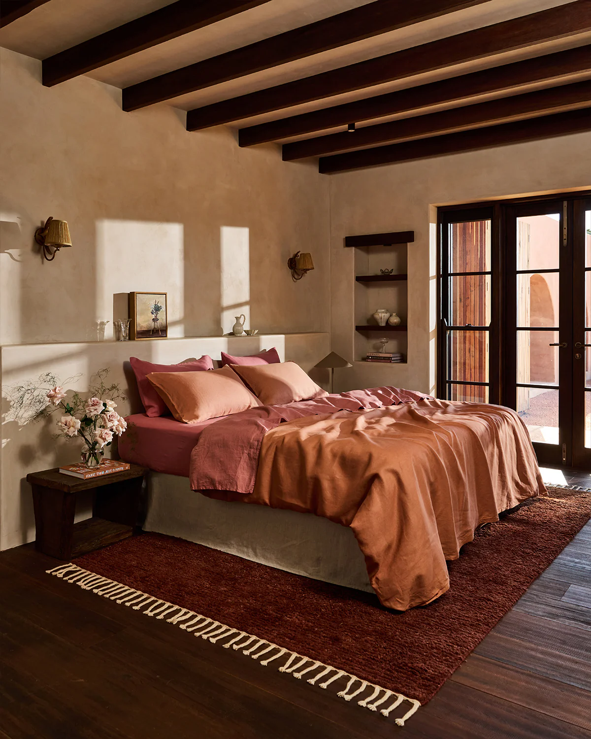 Hazelnut 100% French Flax Linen Duvet Cover Set - Image 4