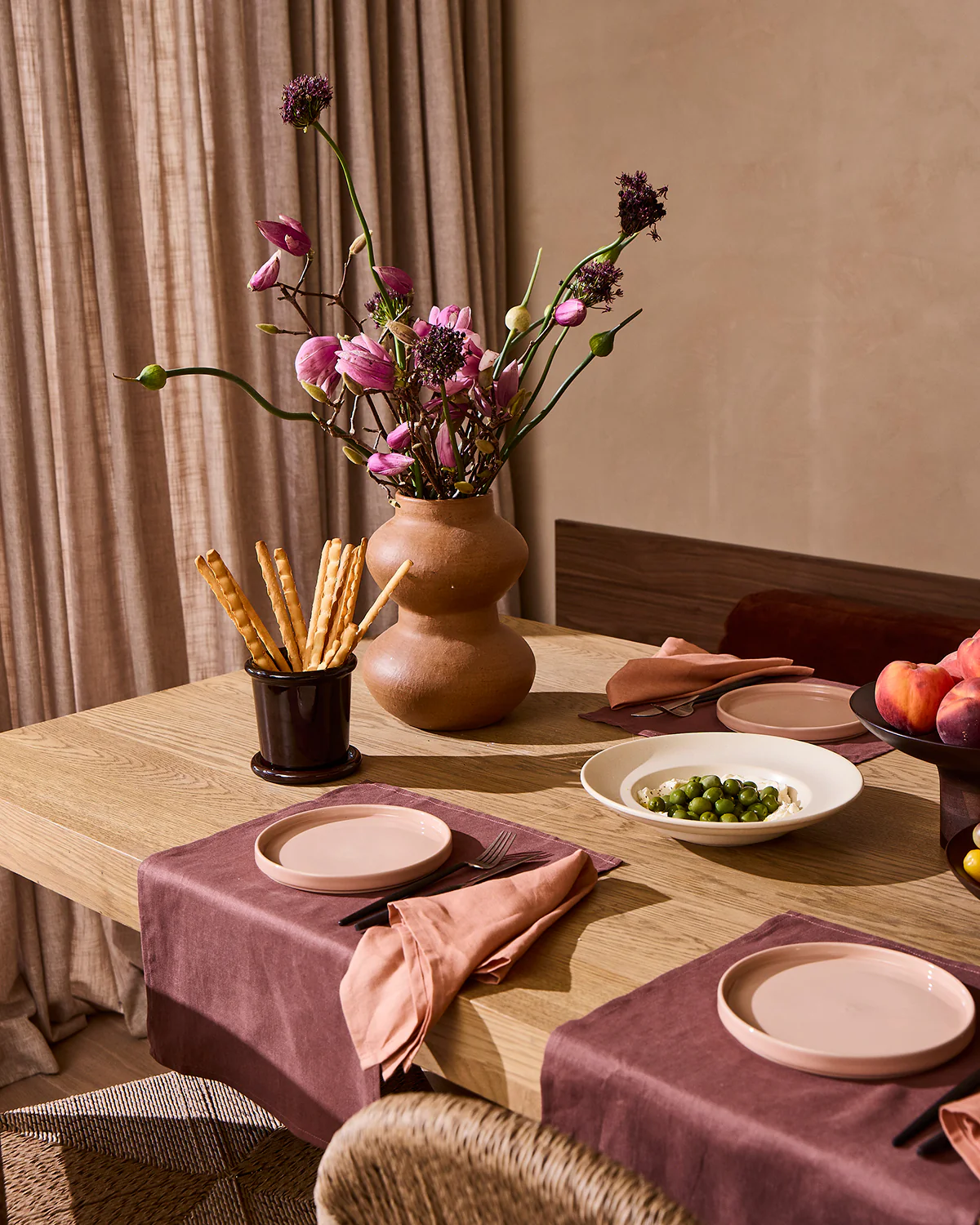 Hazelnut 100% French Flax Linen Napkins (Set of Four) - Image 5