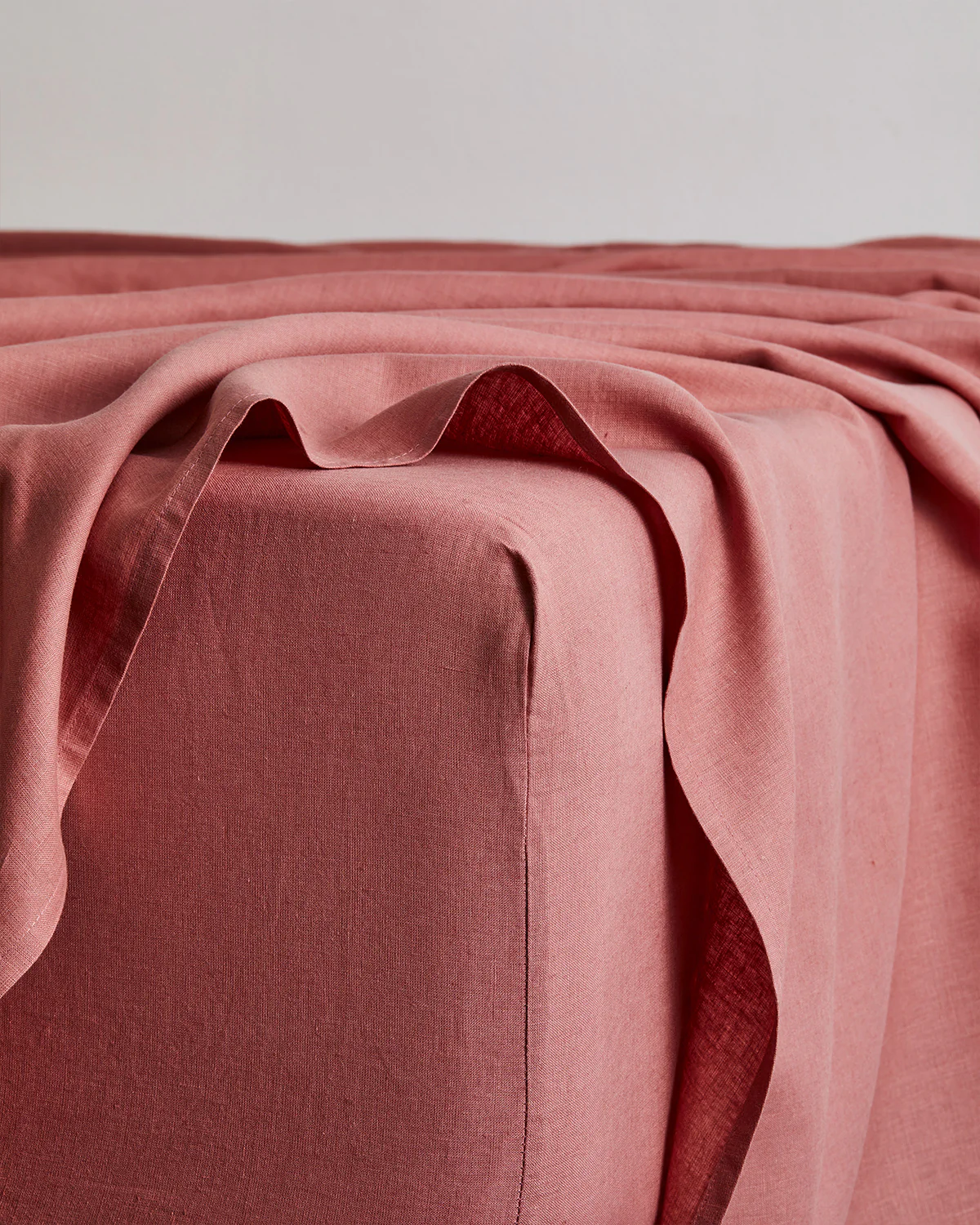 Hazelnut & Pink Clay 100% French Flax Linen Bedding Bundle - Image 4
