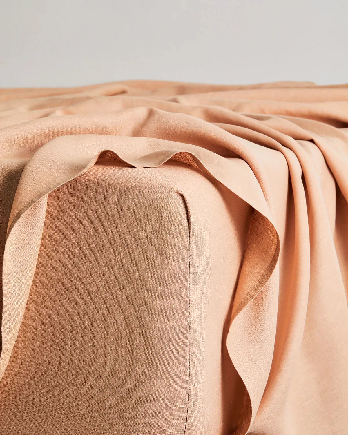 Hazelnut & Terracotta 100% French Flax Linen Bedding Bundle - Image 4
