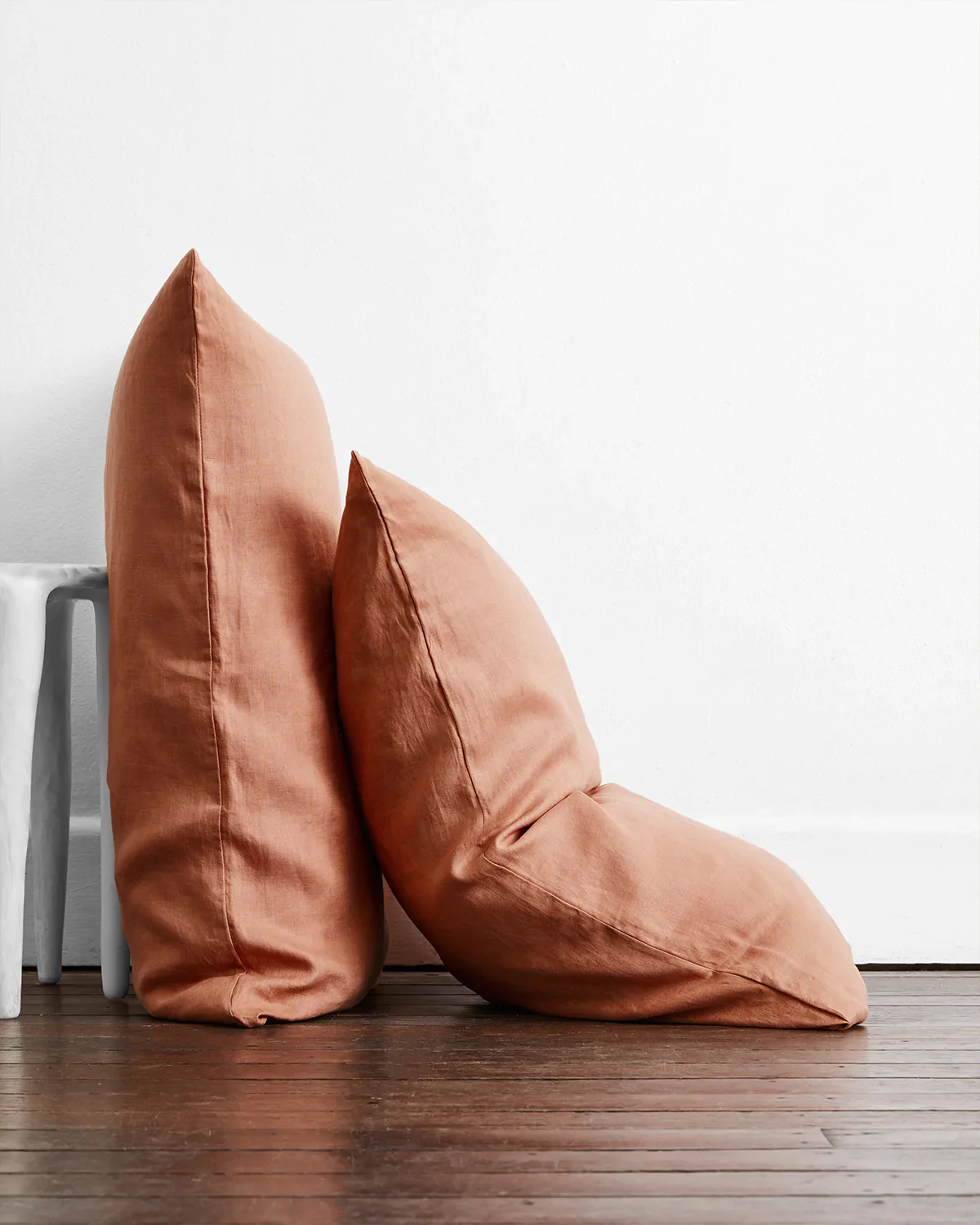 Hazelnut & Terracotta 100% French Flax Linen Bedding Bundle - Image 7