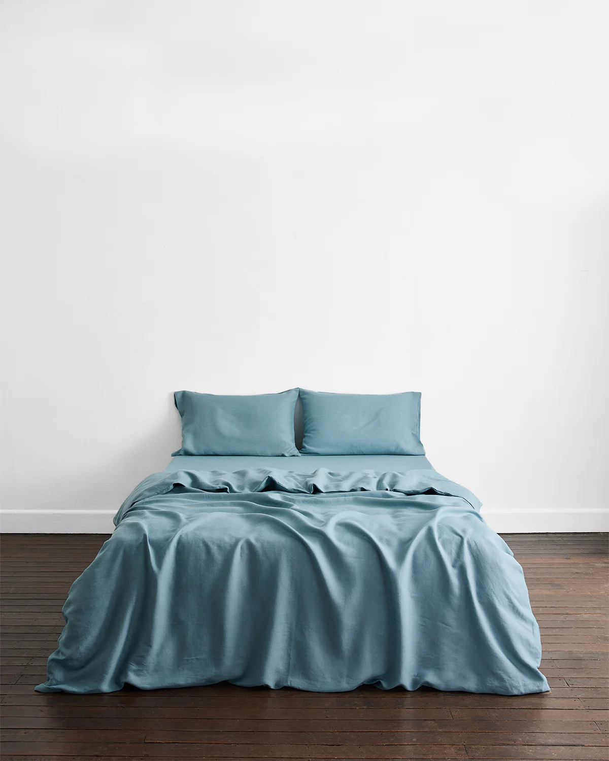 Lagoon 100% French Flax Linen Duvet Cover - Image 2