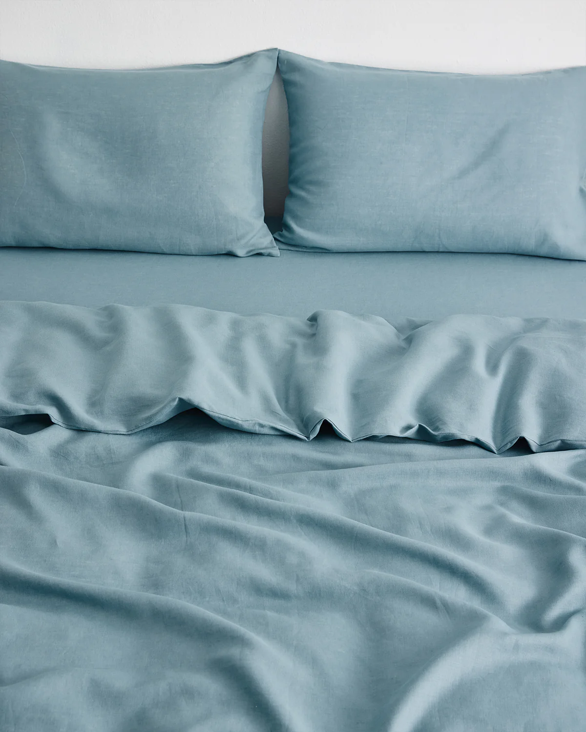 Lagoon 100% French Flax Linen Duvet Cover - Image 3