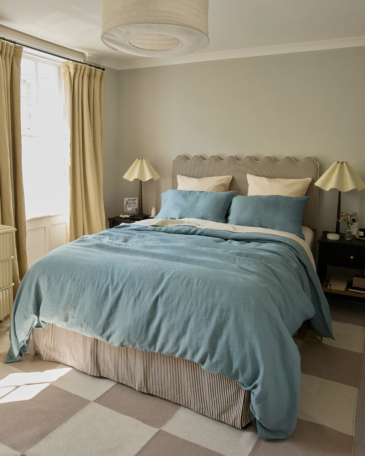 Lagoon 100% French Flax Linen Duvet Cover - Image 5