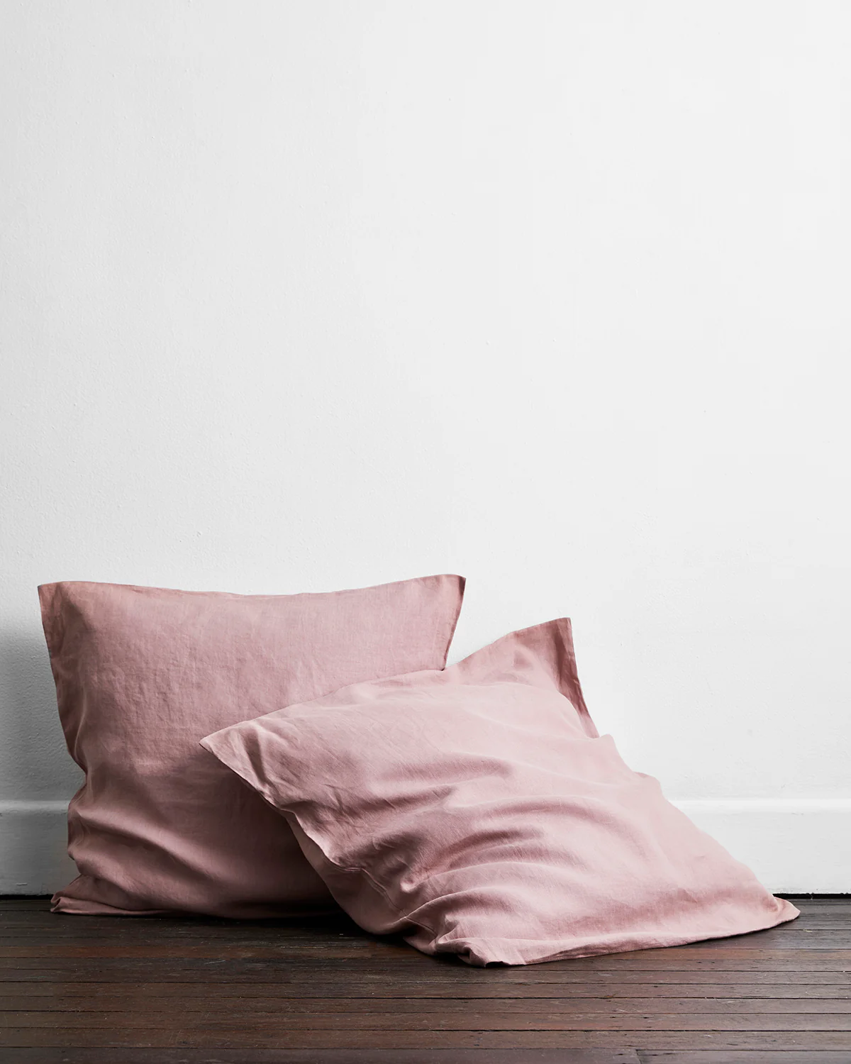 Lavender 100% French Flax Linen European Pillowcases (Set of Two)