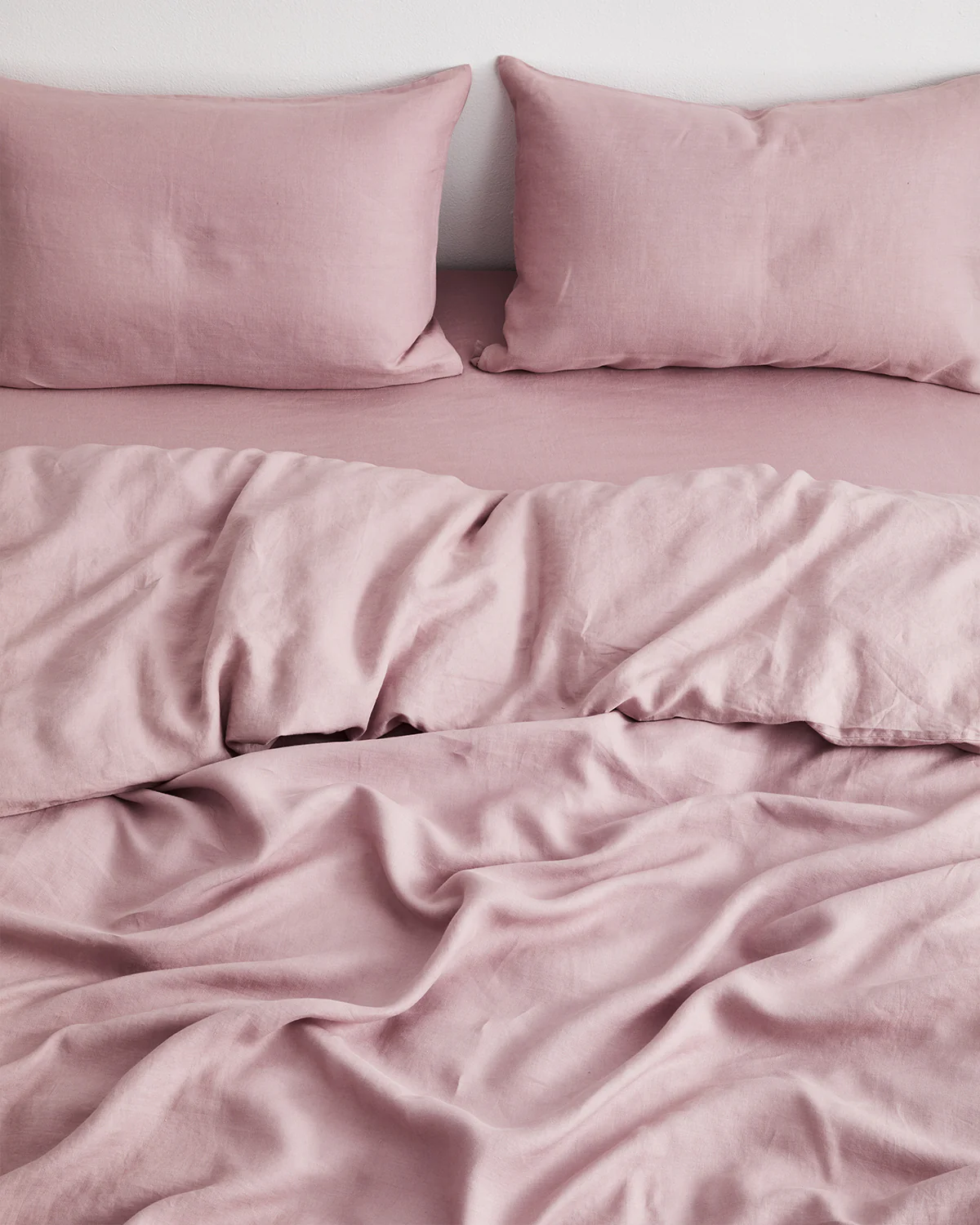 Lavender 100% French Flax Linen Pillowcases (Set of Two) - Image 2