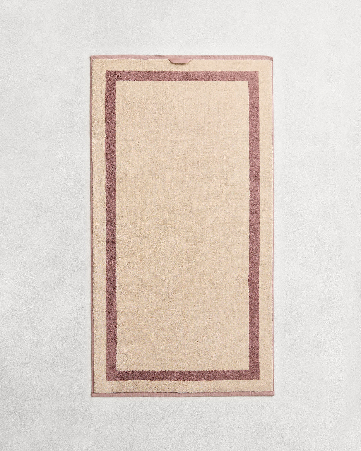 Lavender & Crème Two-Toned 100% Cotton Terry Bath Towel - Image 5