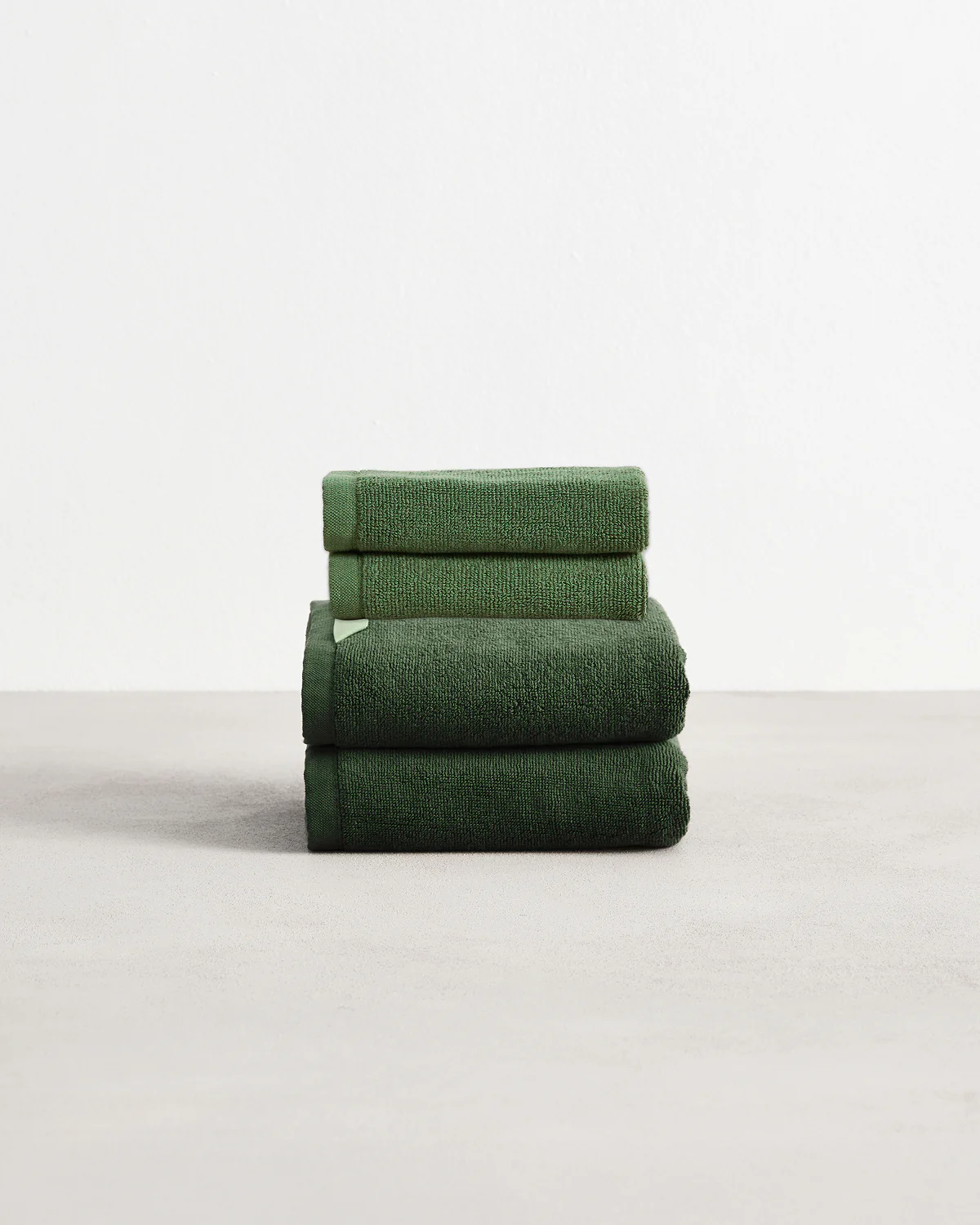 Moss 100% Cotton Terry Hand Towels & Face Washers Bundle