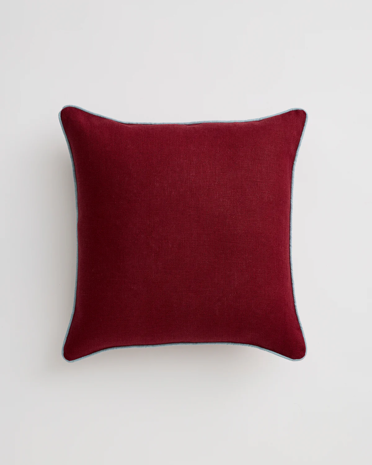 Mulberry & Lagoon 100% French Flax Linen Piped Cushion Cover