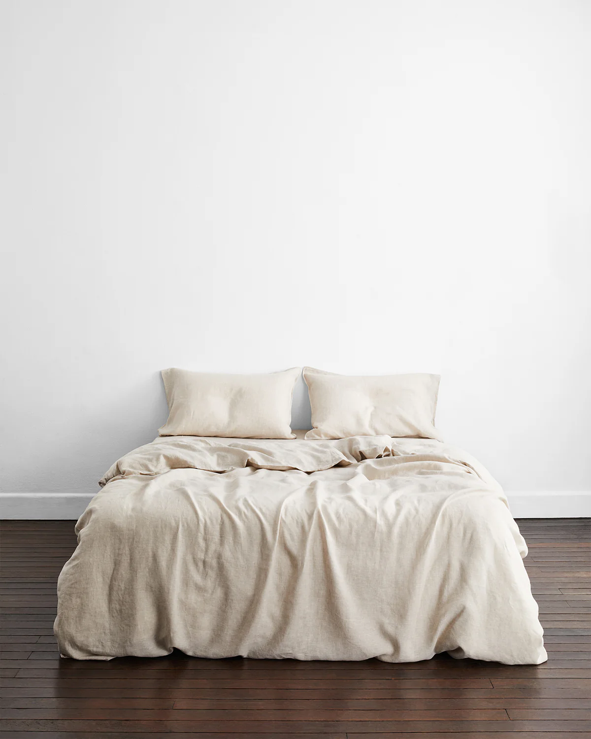 Oatmeal 100% French Flax Linen Duvet Cover - Image 2